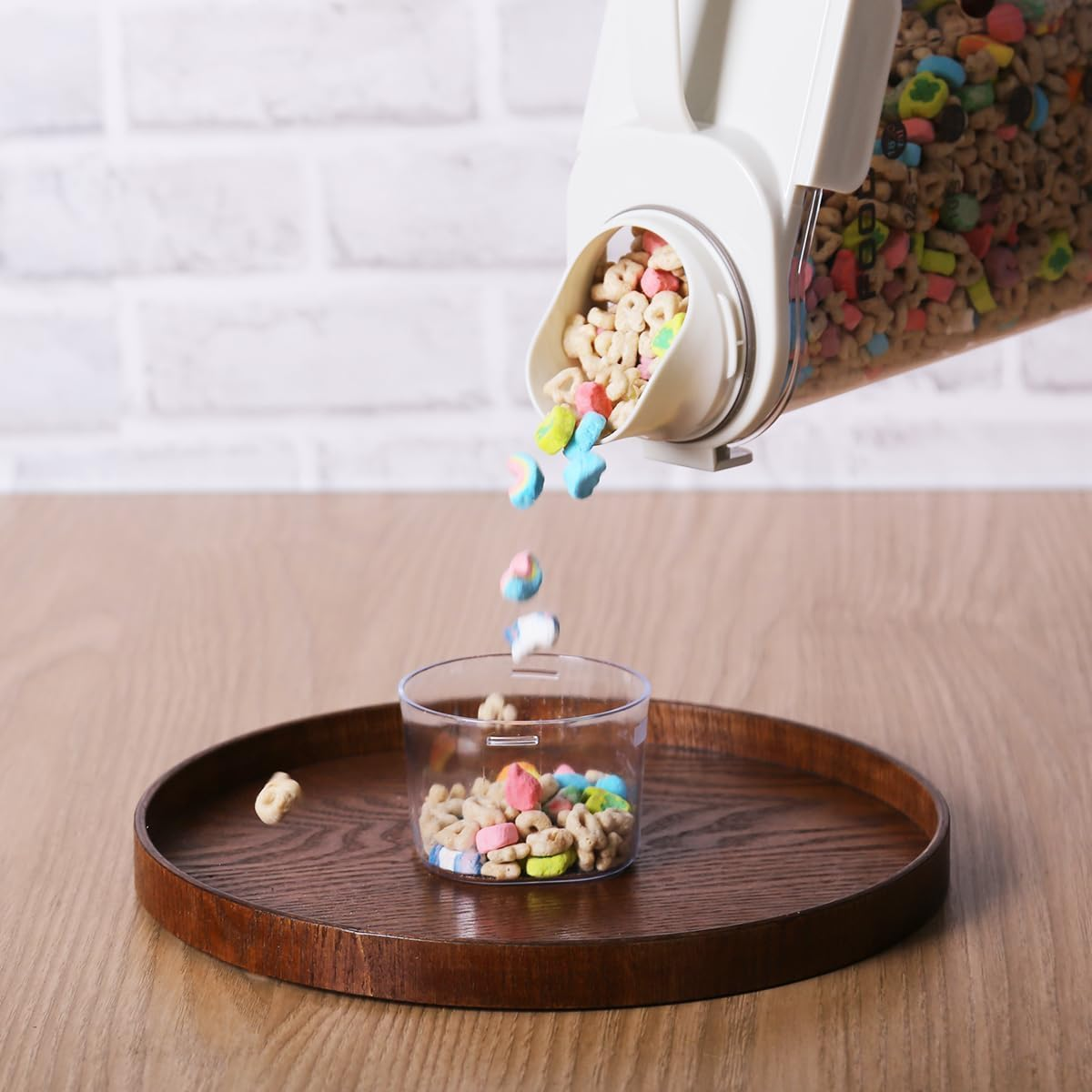 ZEBAN Small Cereal Containers 2L Airtight Dry Food Airtight Dry Food Storage Containers with Pouring Spout Dry Food Dispenser for Flour, Sugar, Rice, Oats image number 3