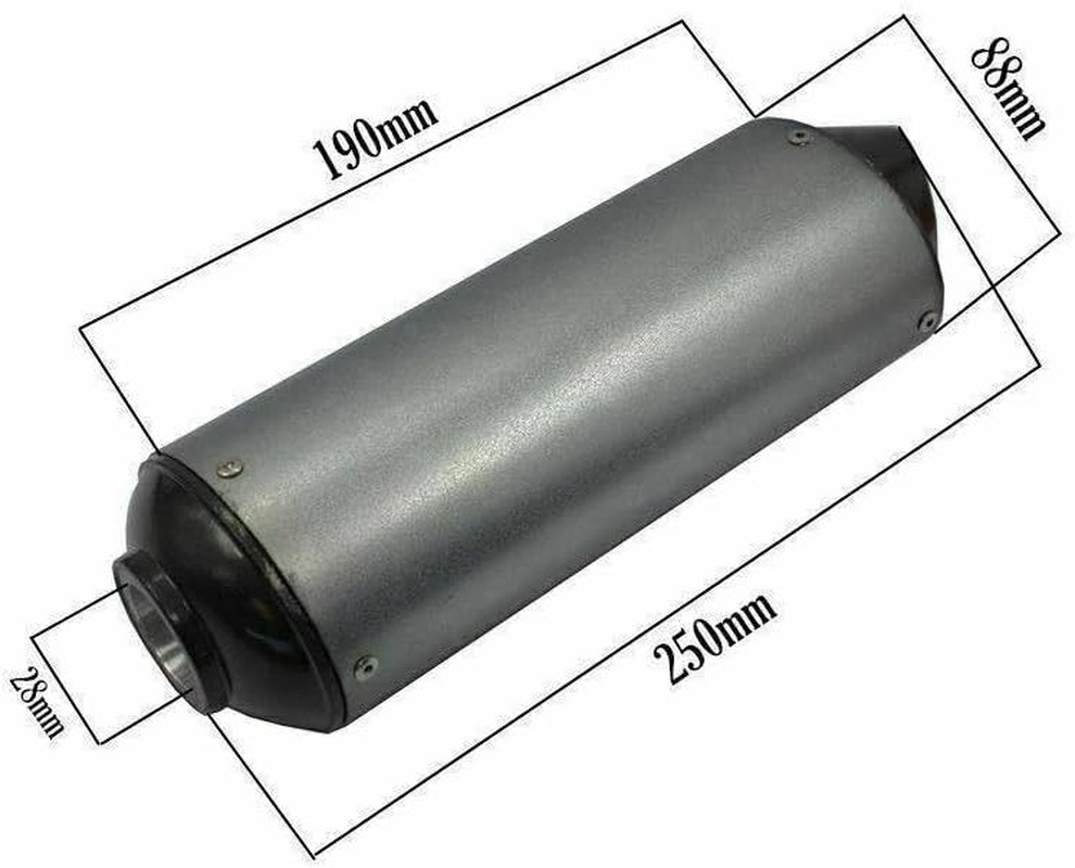 TDR 28Mm Aluminum Exhaust Muffler with Clamps for CRF50 Thumpstar SSR Pit Dirt Bike 50Cc 70Cc 90Cc 110Cc 125Cc 140Cc 150Cc 160Cc 200Cc image number 4