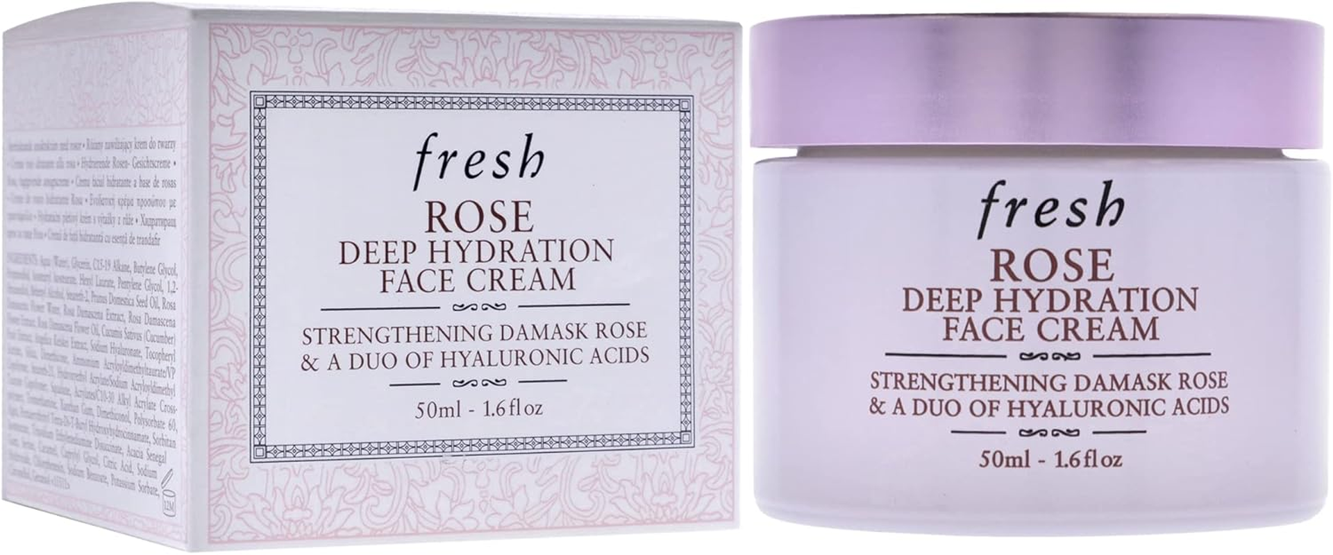 Fresh Rose Deep Hydration Face Cream for Women 1.6 Oz Cream image number 3