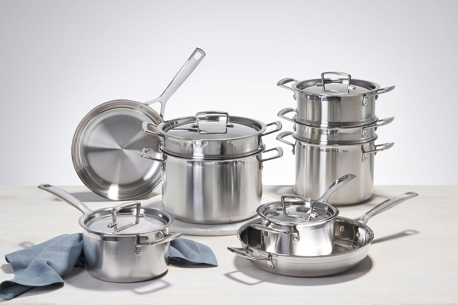 LE CREUSET 3-Ply Stainless Steel Deep Casserole, 24 Cm, 6-1/4-Quart image number 5