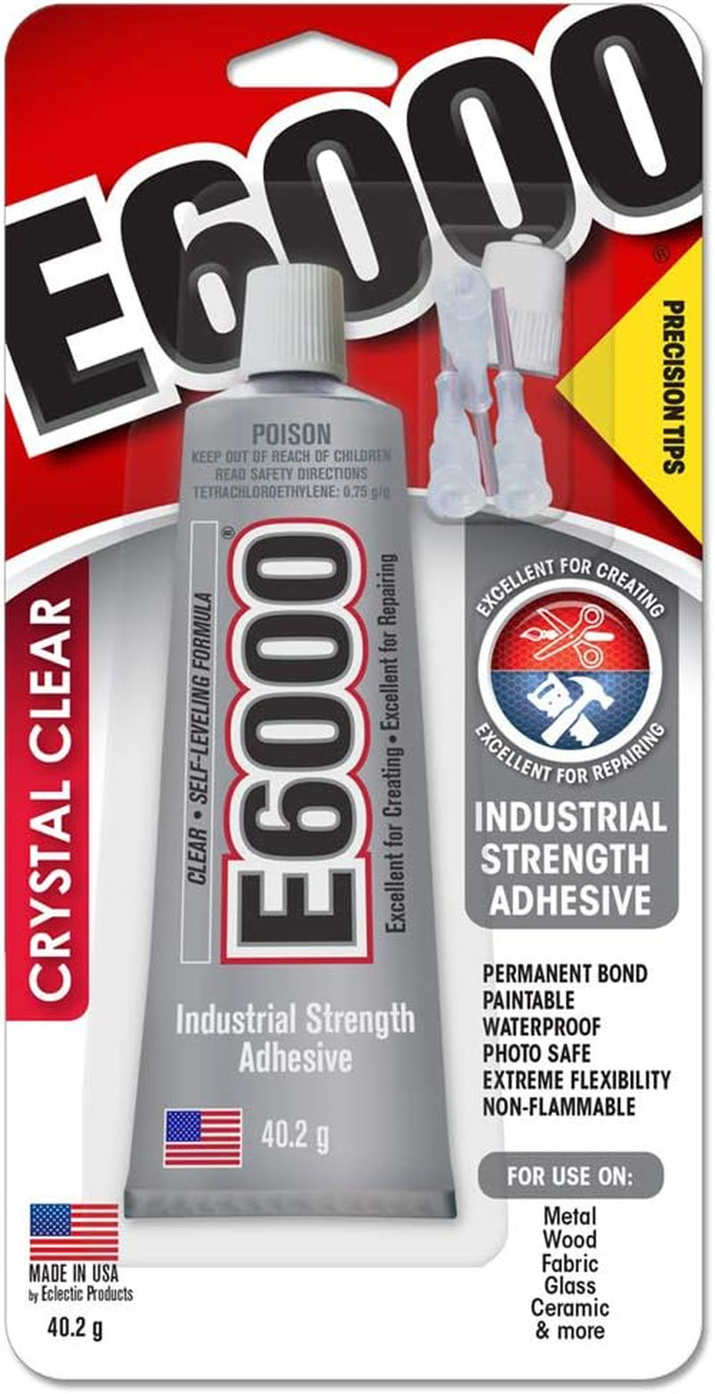 E6000 10231020 Clear Adhesive 40.2 G with Precision Tips