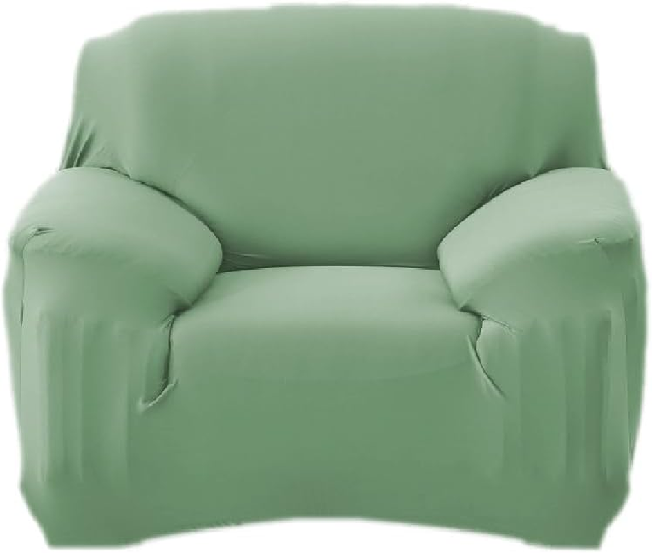 Plain Colour Sofa Cover (Black, 1 Seater) - Highly Stretchable 3 Seater Couch Cover, L Shape Lounge Protector, Durable and Stylish Sofa Covers for Living Room