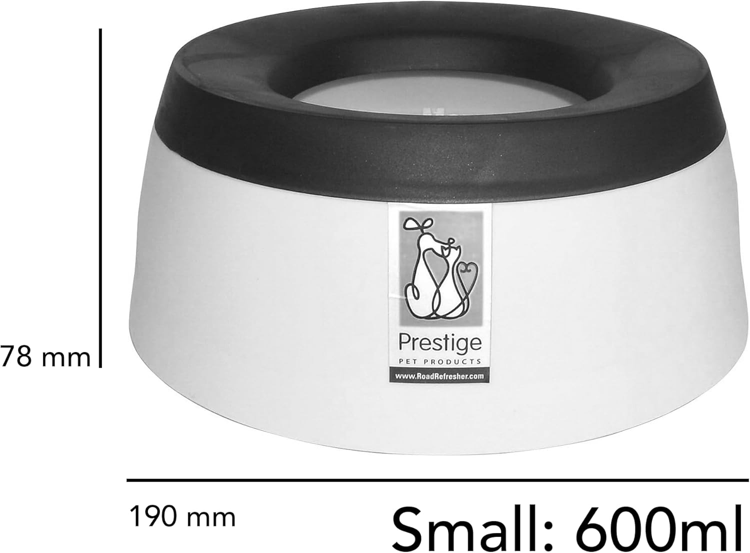 Road Refresher Prestige Non Spill Pet Water Bowl, S, Blue image number 6