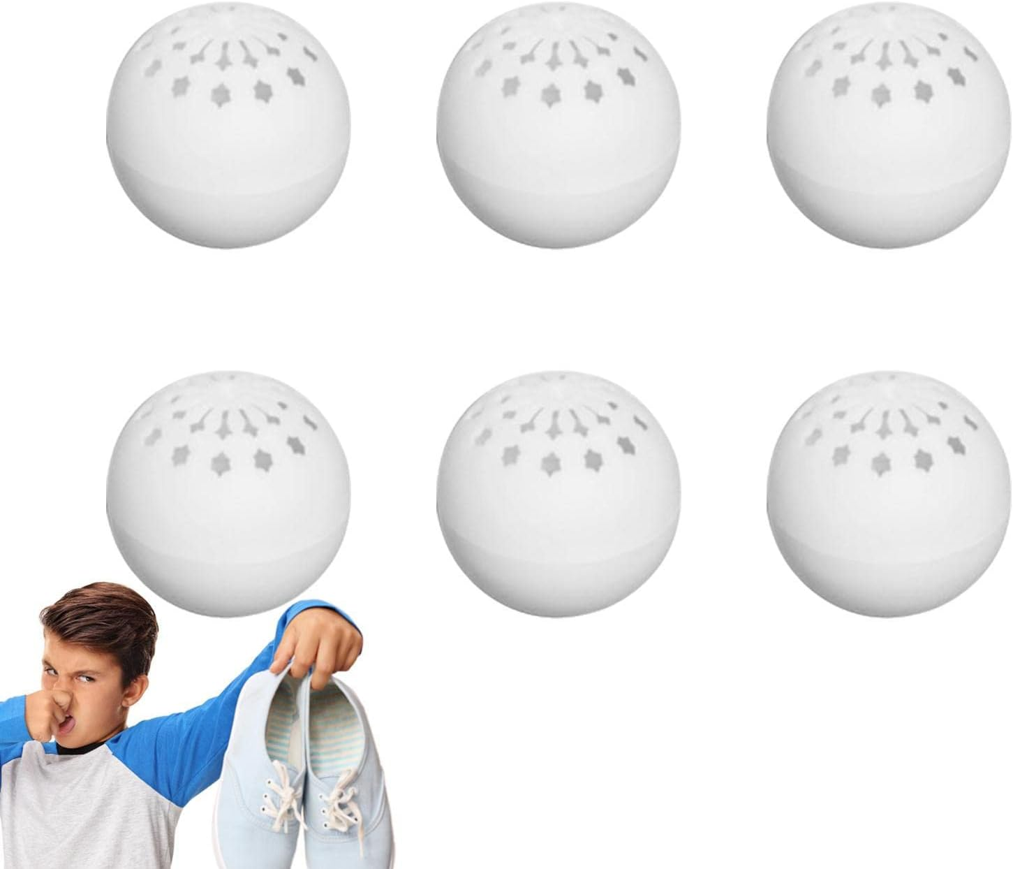 Deodorizer Balls - Shoe Fresheners - Shoe Deodorizer Balls 30 Pack - Air Freshener Sneaker Shoe Deodorizer Balls - Shoe Odour Eliminators for Shoes,Gym Bag,Drawers, for Men - Green Tea Scent