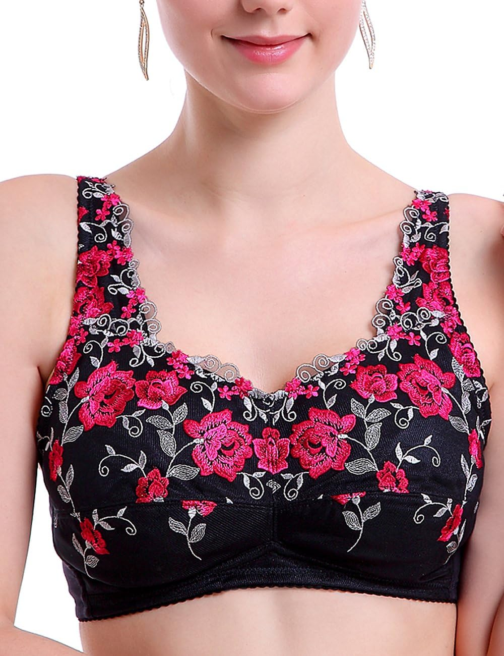 BIMEI Mastectomy Bra Pocket Bra for Silicone Breast Forms Comfortable Underwea8466