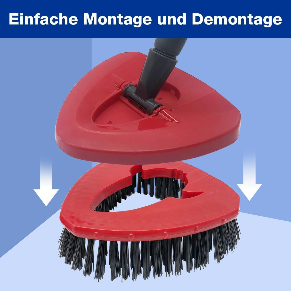 Scrubber for Vileda Turbo Easywring Floor Mop Scrubbing Brush Cleaning Brush for Bathroom and Kitchen Tiles image number 1