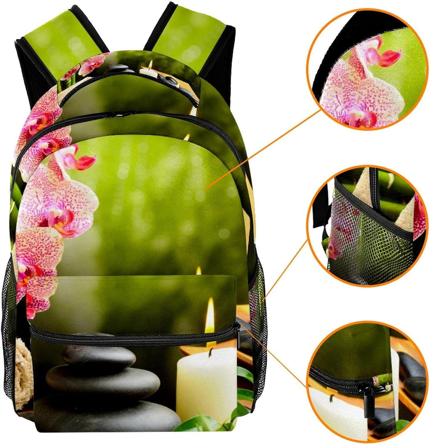 Zen Backpack Students Shoulder Bags Travel Bag College School Tote Backpacks image number 4