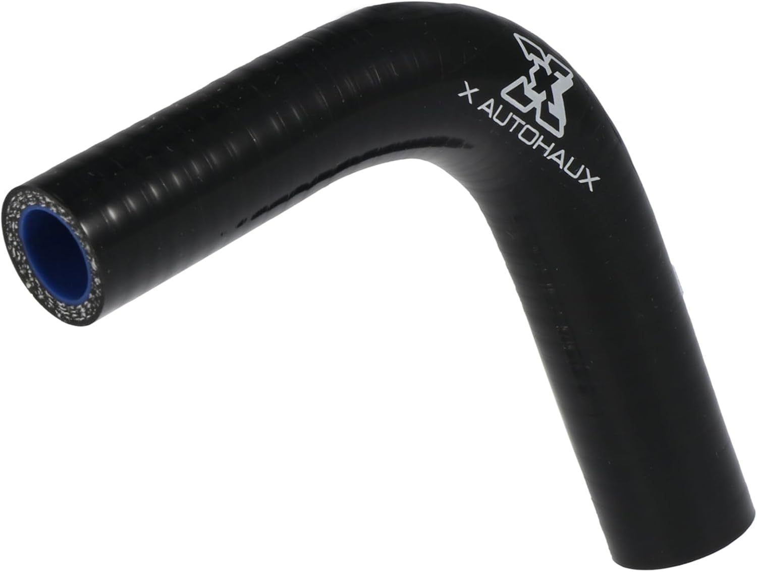 100Mm Length 16-19Mm 0.63"-0.75" Inner Diameter 90 Degree Reducer Elbow Silicone Hose Coupler Intercooler Tube for Car Intercooler Intake Piping Black image number 5