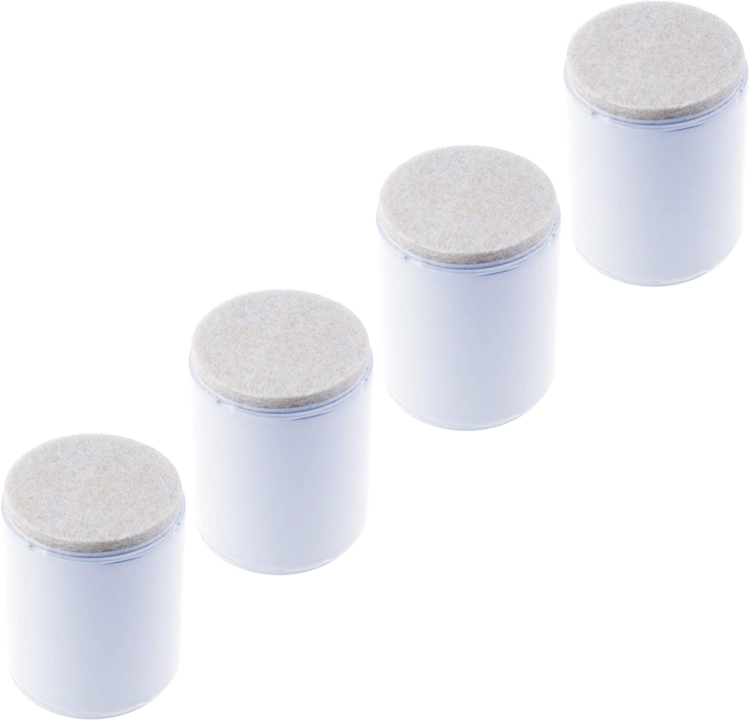 1.18" Self Adhesive Bed and Furniture Risers, Steel Bed Risers to Heavy Furniture or Beds Chair Table Riser,Round White 60X30Mm(Wh)