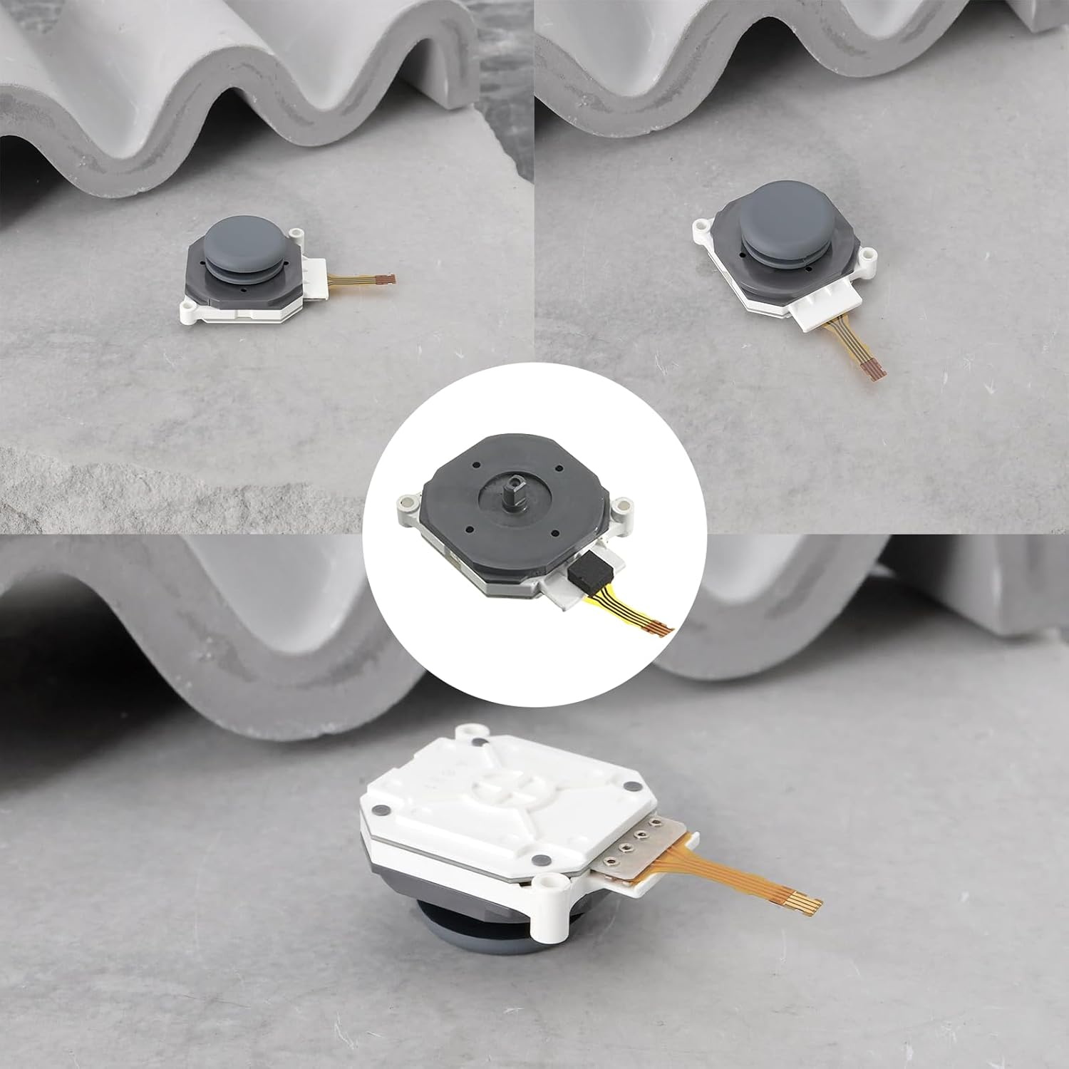 Jeyzuroa Gamepad Controller Replacement Part &ndash; Analog Thumb Stick Joystick and Rocker Cap Compatible with Nintendo 3DS/3DS XL/LL &ndash; 25X22Mm