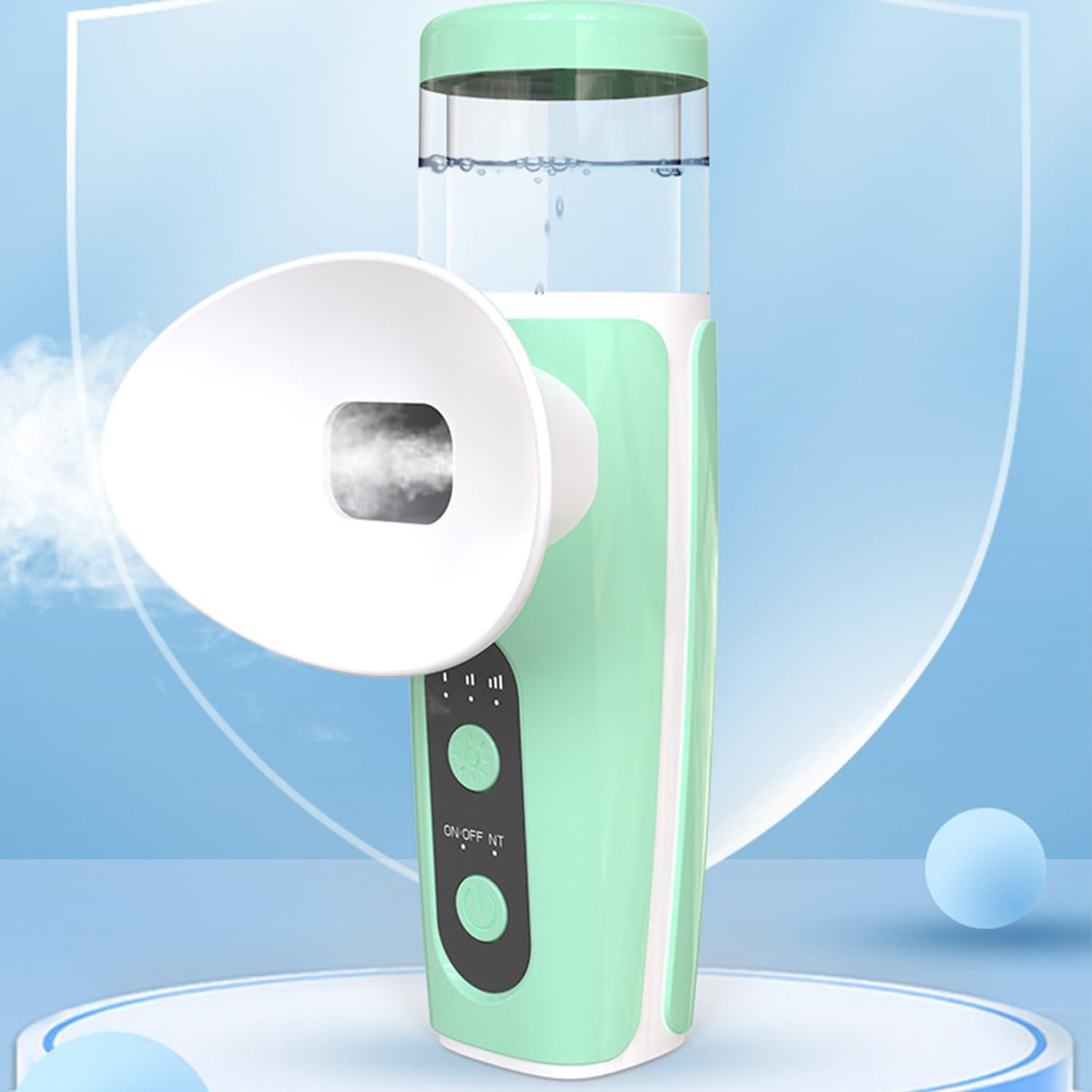 Eye Steamer for Dry Eyes,Heated Eye Mist Sprayer,Eye Treatment, Portable Heated Eye Masks,Mini Eye Moisturizing Cleaning Soothing Steamer,Electric Eye Mist Sprayer with Warm Compress for Home & Travel (Yellow) image number 2