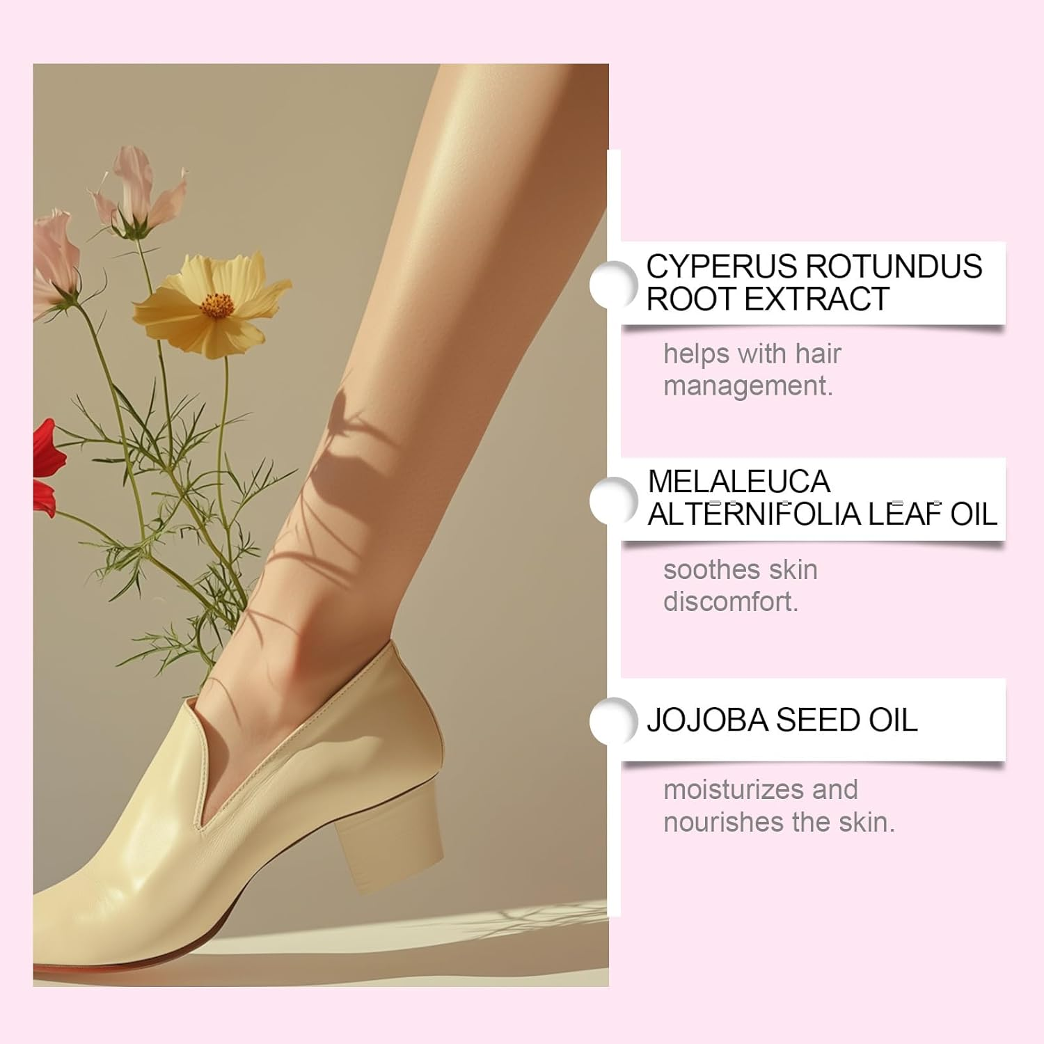 Cyperus Rotundus Oil for Hair Removal - Natural Soothing Moisturizing Oil to Reduce Ingrown Hairs and Smooth Skin, Lightweight, Non-Greasy image number 6