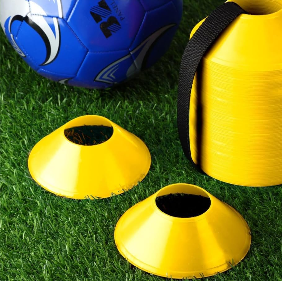 Soccer Markers Disc Cones with Net Bag, 20Pcs Pro Disc Cones Sport Disc Cones, Agility Soccer Cones Multi Color Sports Space Markers image number 5