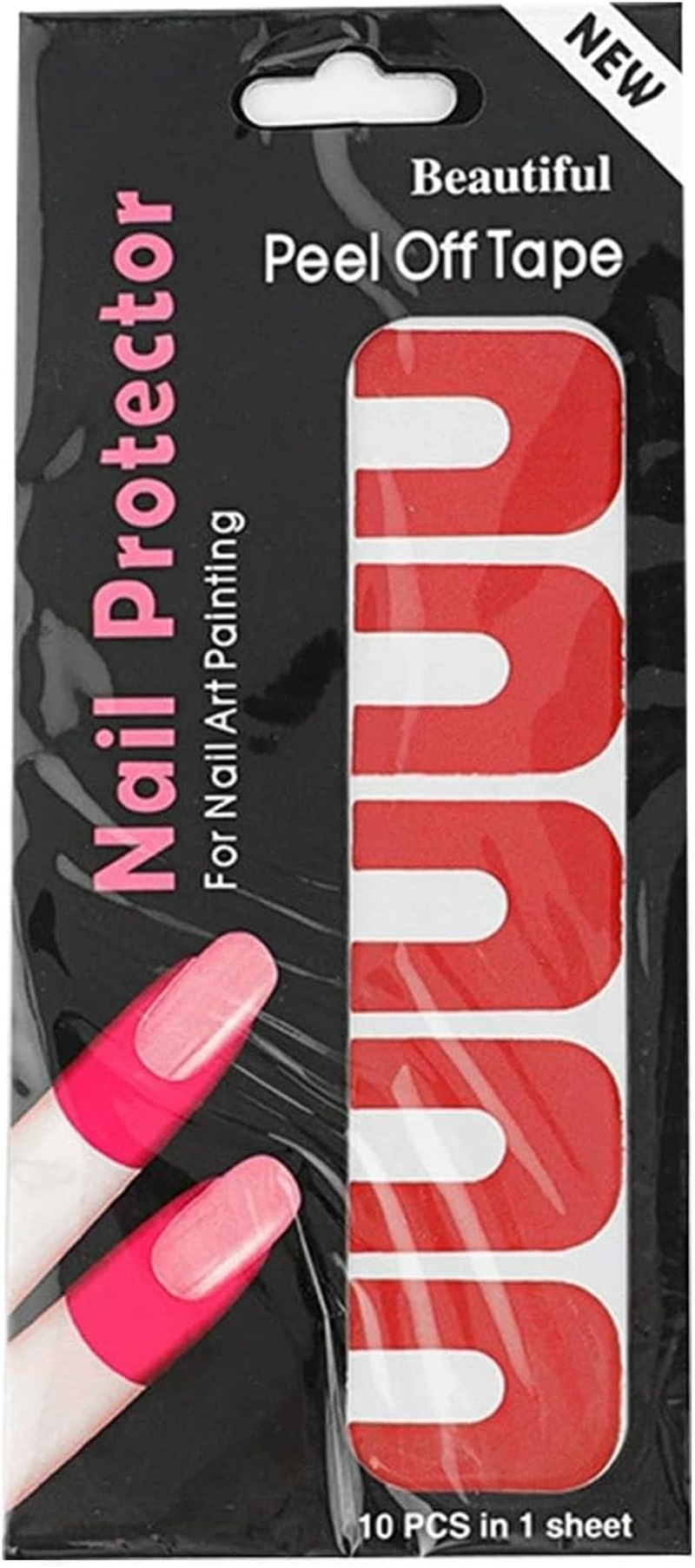 Nail Skin Protector | U-Shape Soft Nail Guards for Polish,Spill Proof Stickers, Peel off Nail Stickers, Nail Tape for Fingers image number 1