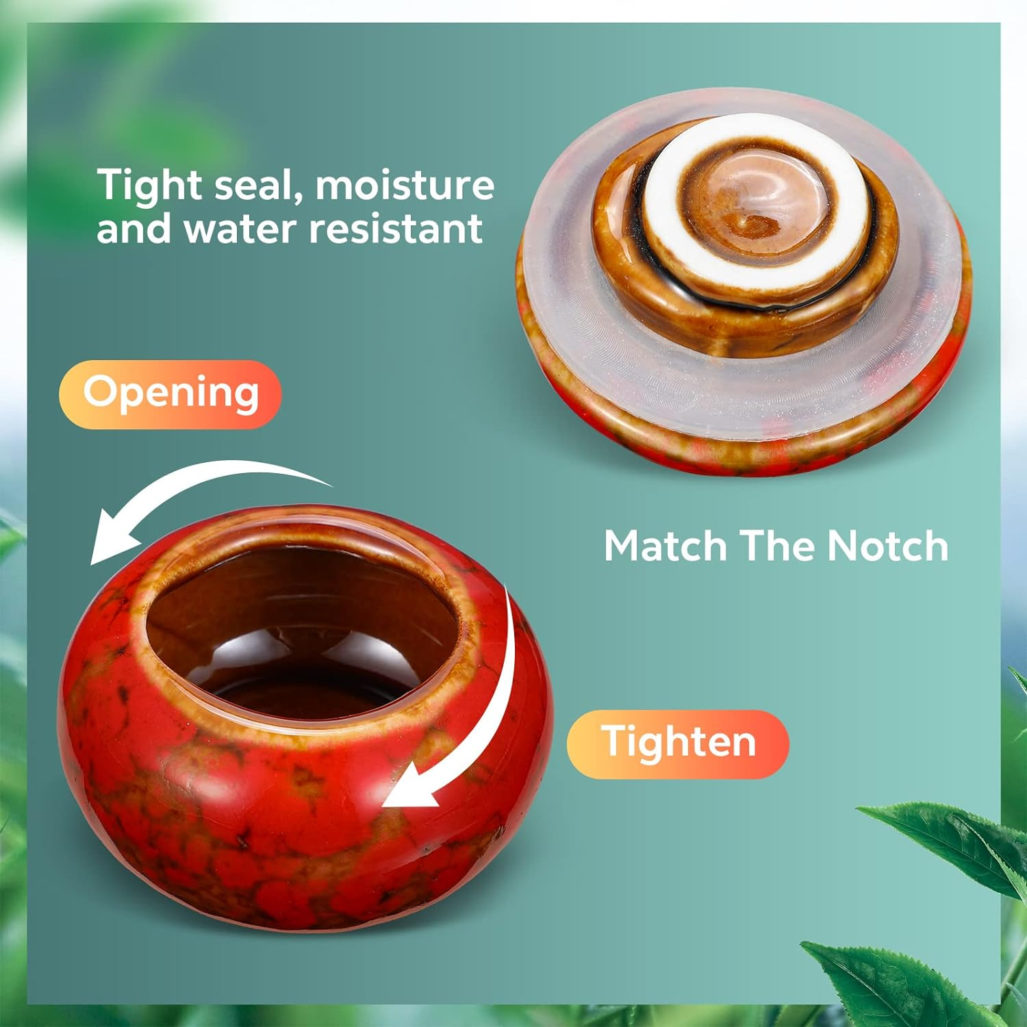 Sieral Set of 4 Small Urns for Human Ashes Keepsakes Cremation Ceramic Mini Urns for Human and Pet Ashes Funeral Container with Box and Lining for Memorial Your Loved One Lost, 4 Colors(Vintage)