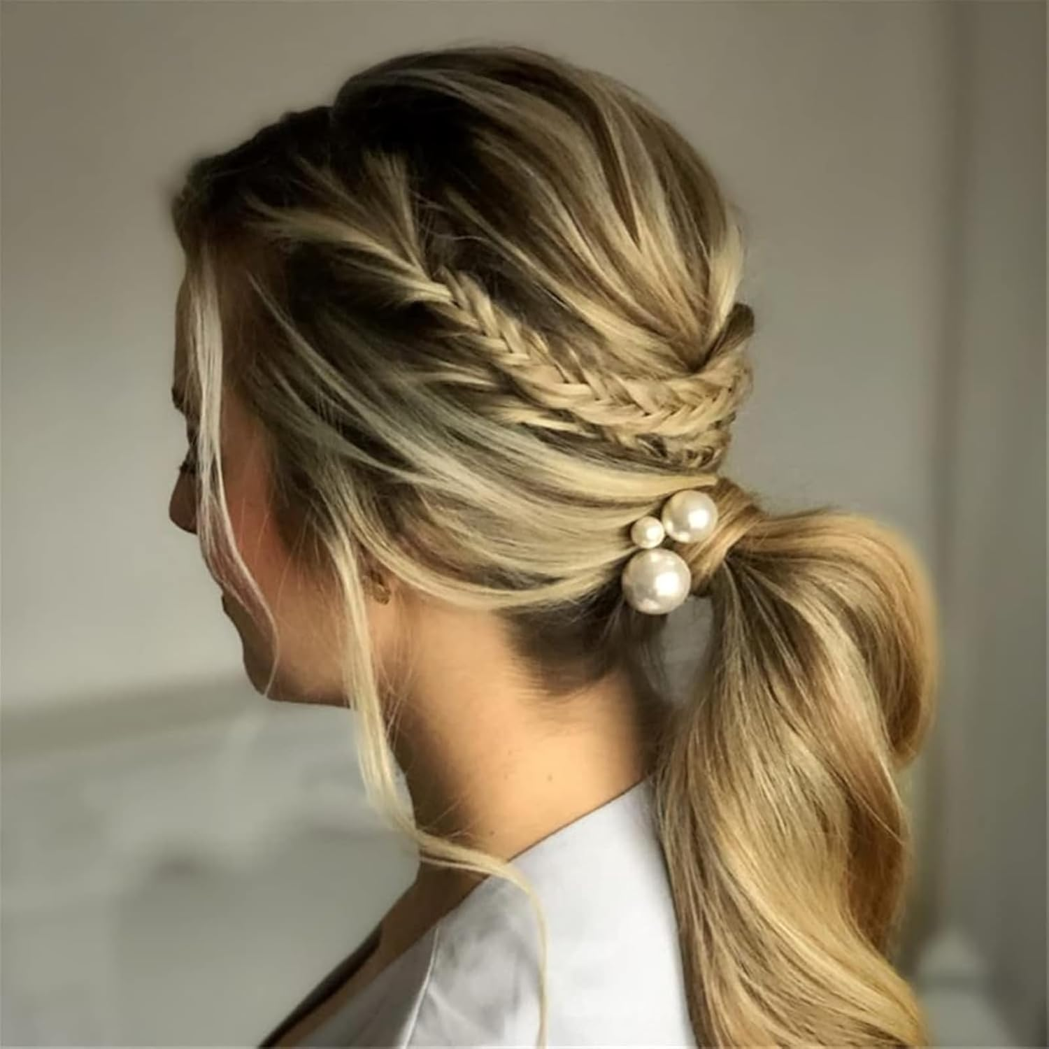 Zynewa 50Pcs Pearl Bridal Hair Pins U Shape Hair Pins for Party Prom Wedding image number 4