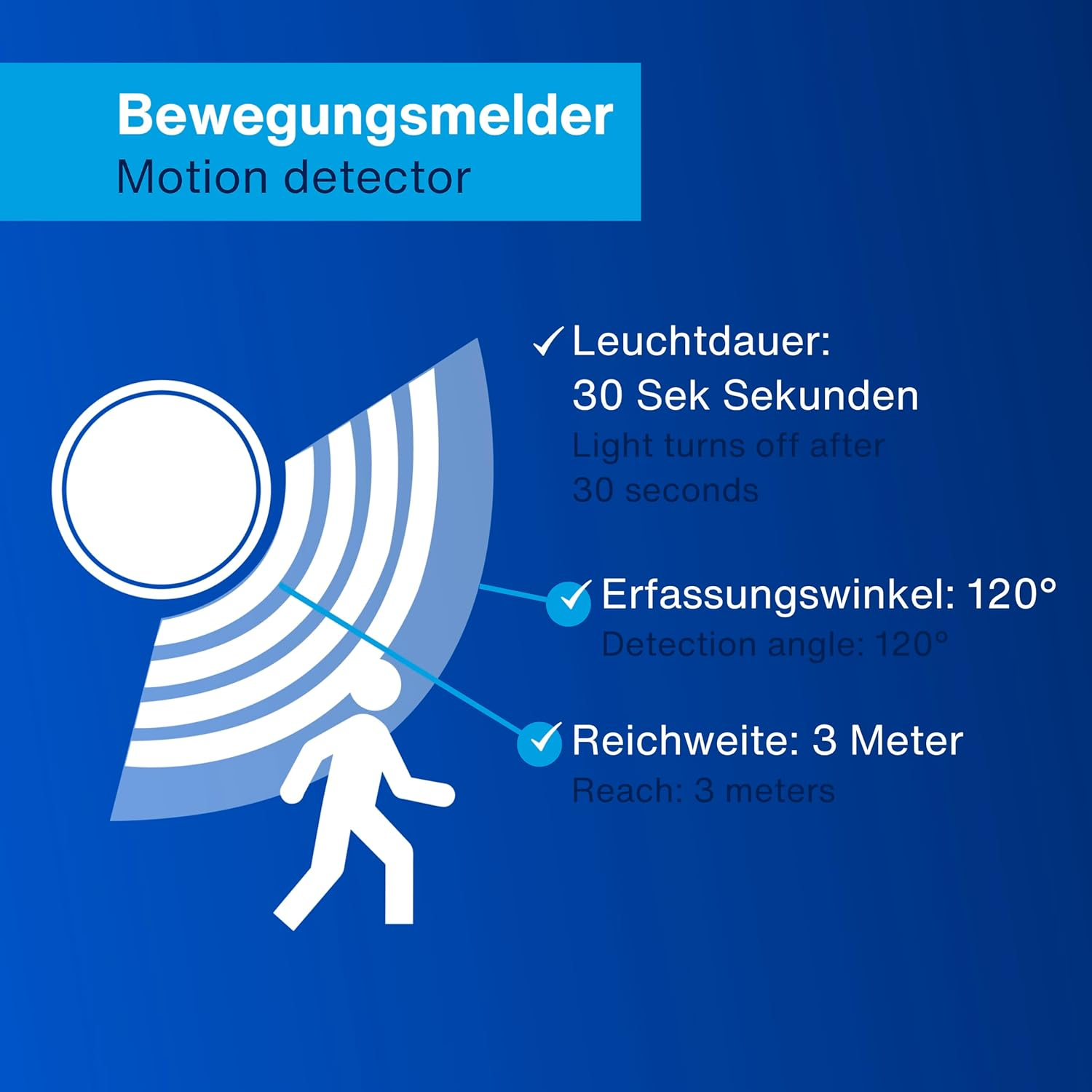 REV LED Wall Light with Battery and Motion Sensor, 180 Lm, Wireless, Dimmable, 360&deg; Rotatable, Path Light to Take with You - Ideal for Camping, Garage & Basement, IP54, Copper image number 4