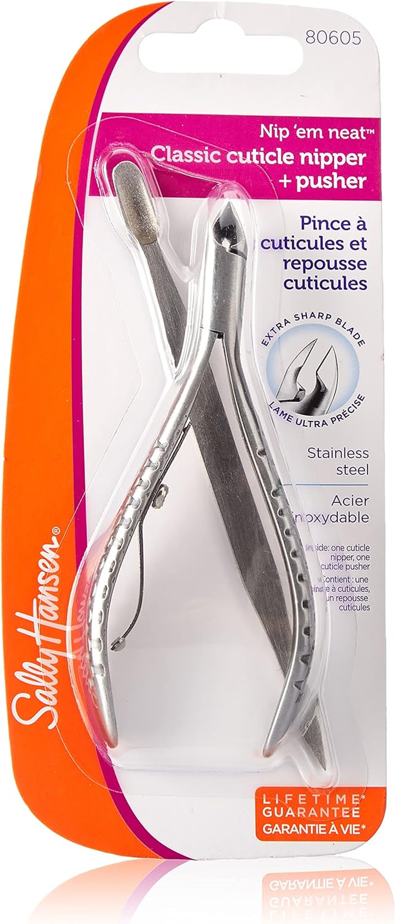 Sally Hansen 1/2 Jaw Nip 'Em Neat Classic Cuticle Nipper with Pusher image number 3