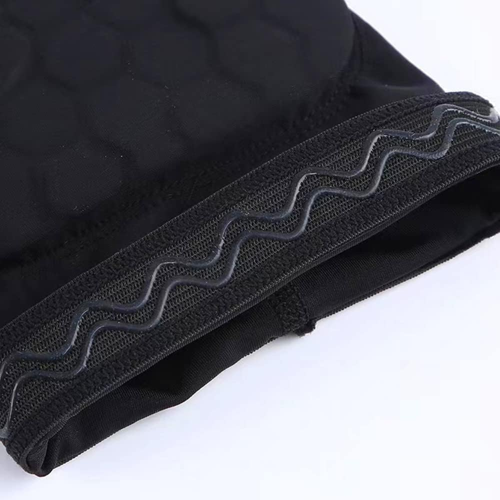 Children Knee Support Protector Cover,Kids Sun Protection Long Sleeves Sponge Knee Brace Pad,Cooling High Elasticity Leg Sleeves Non-Slip Breathable (Black, S) image number 5