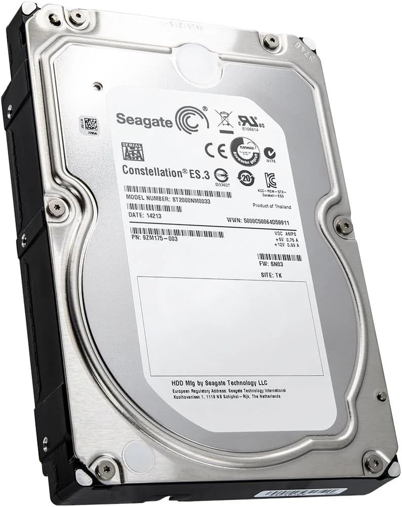 Seagate Constellation 2Tb 7200 RPM 6Gbps Sata 3.5" HDD (Renewed)
