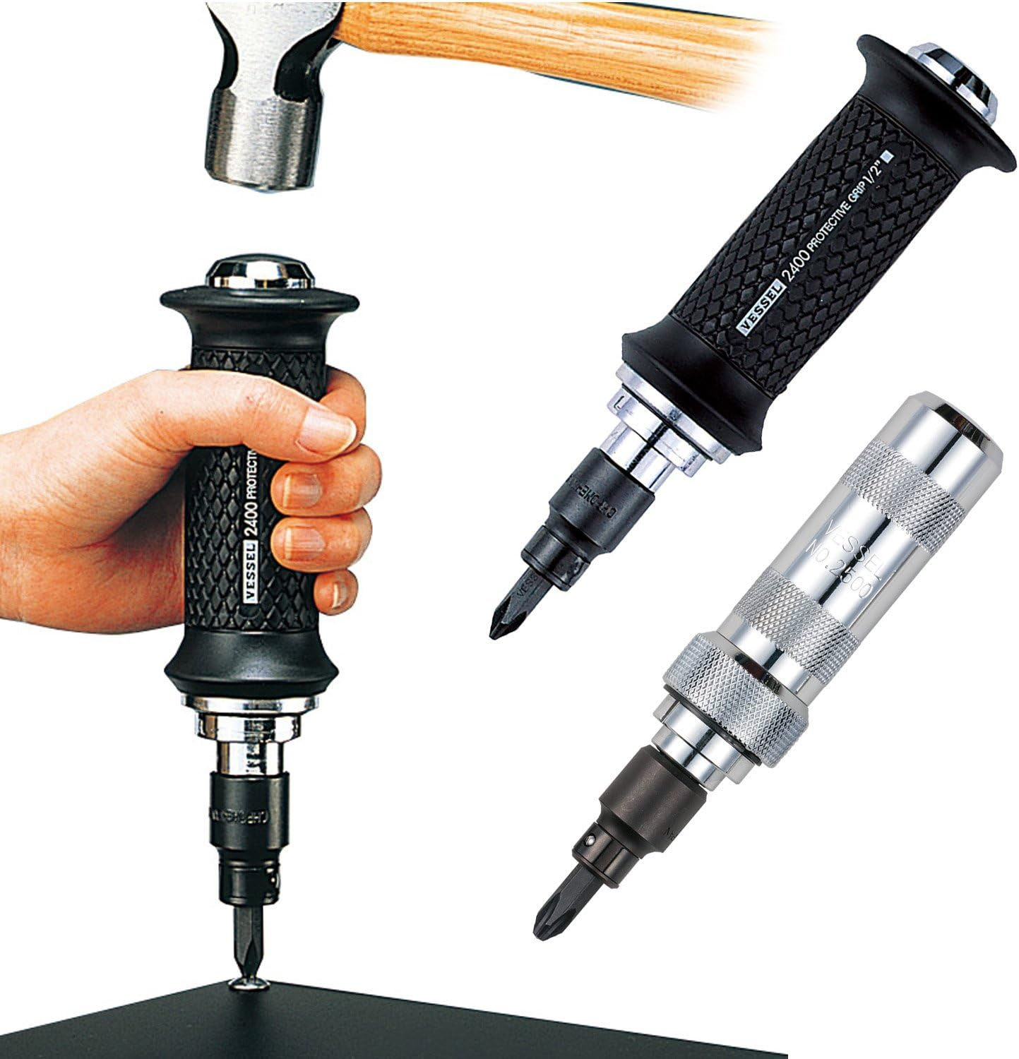 VESSEL C51 ZP Impact Driver Bits for Manual Tools, 0.1 X 1.4 Inches (3 X 36 Mm), Set of 10, Hardness: E (Low Hardness) image number 3