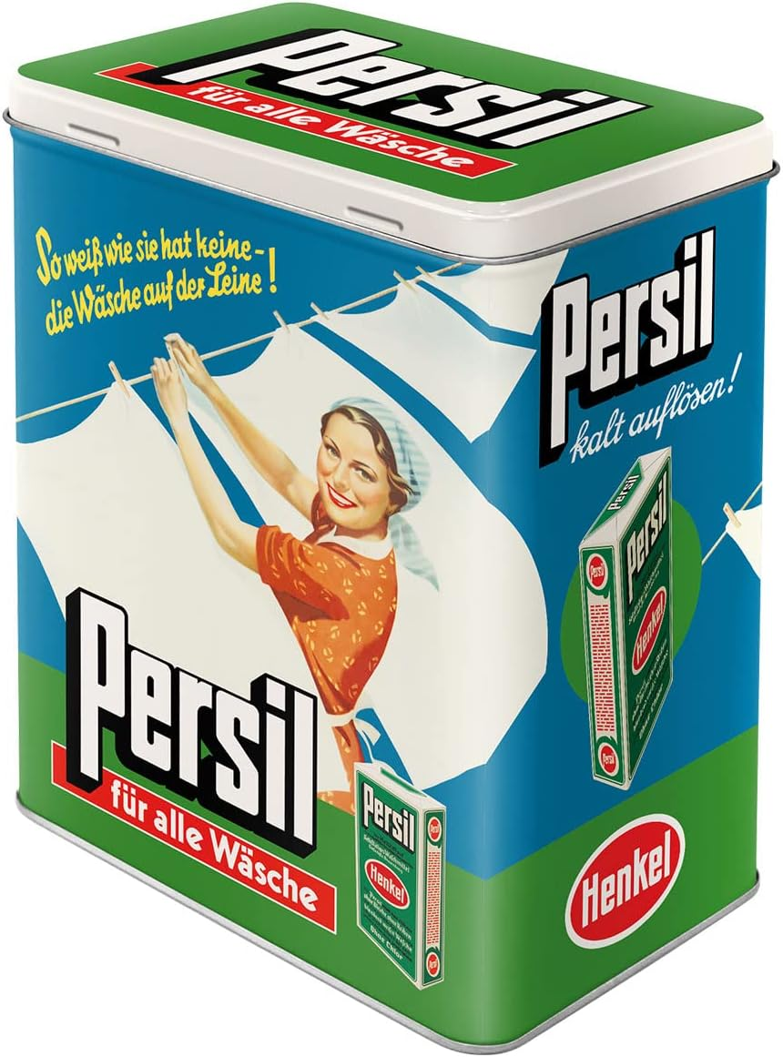 Nostalgic-Art Persil &ndash; Laundry on a Line &ndash; Gift Idea for Nostalgia Fans, Metal, Vintage Design, 3 L image number 2