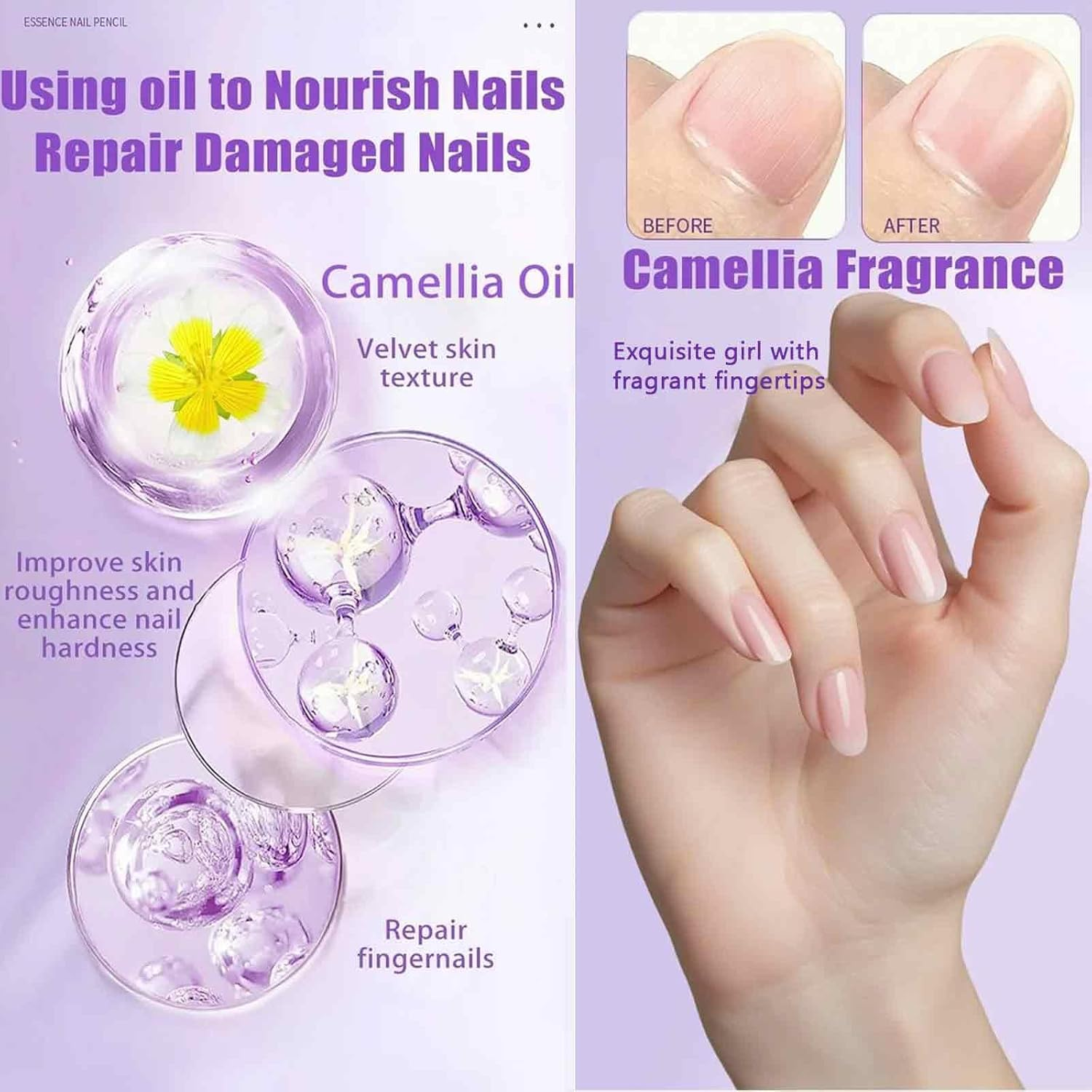 3-In-1 Nail Care Pen, Nail Essence Pen with Ceramic Tip, Cuticle Oil for Nails, Moisturize Strengthen Brighten for Hangnails, Dry & Damaged Nails (1) image number 4