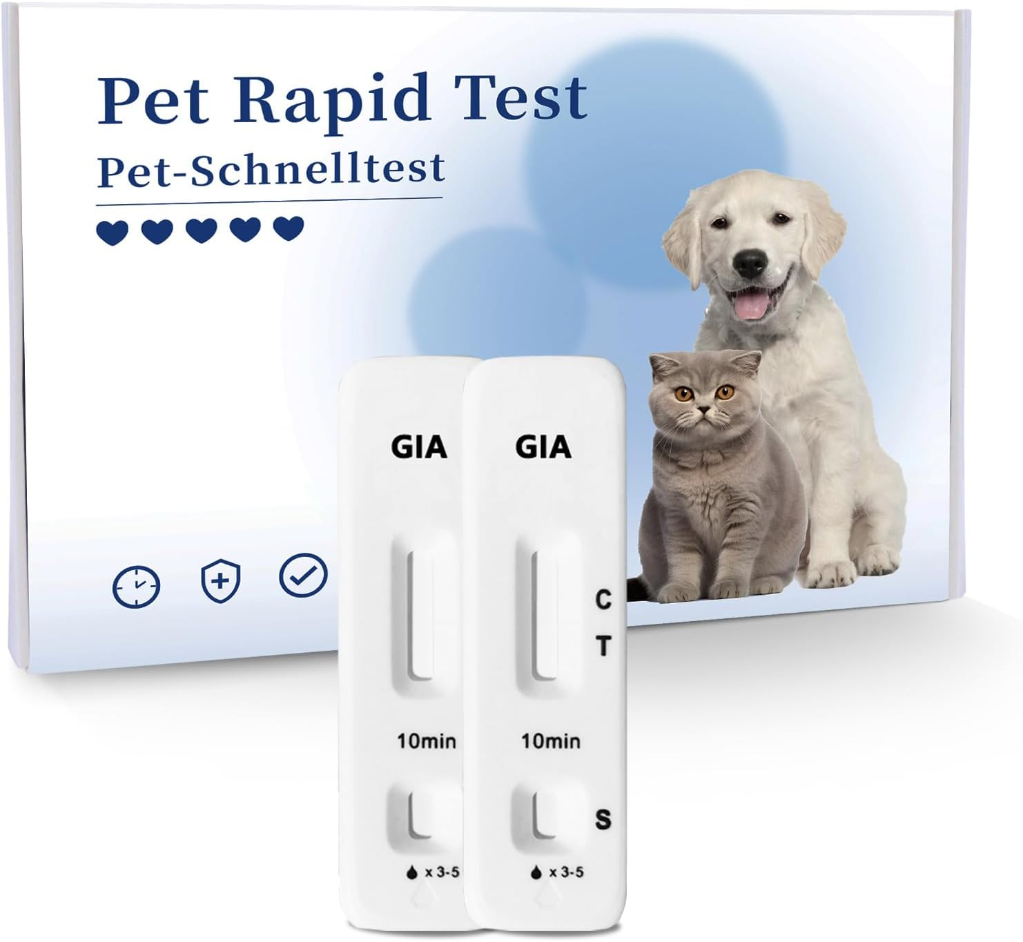 BELABB&reg; Giardien Test Dog & Cat Test Kits for Aquariums - Easy to Use, Quick Results, 6 Pieces