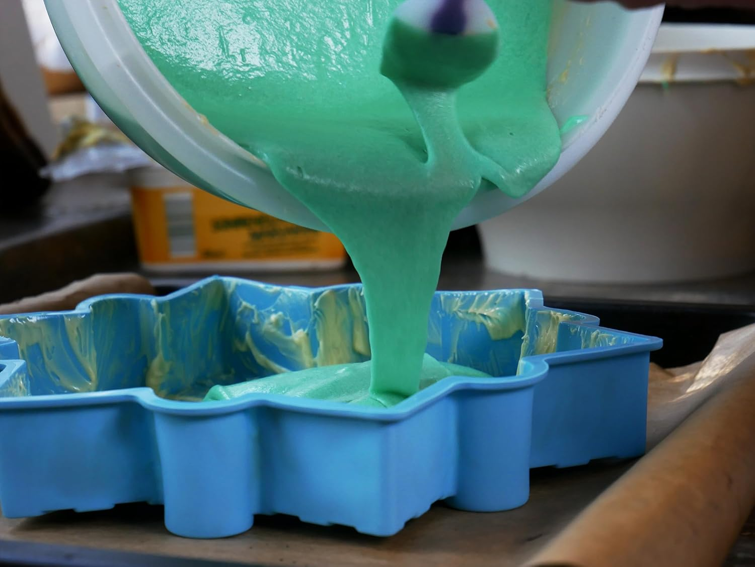 Snowflake Baking Mould Silicone Mould Snow Cake Mould Flake Ice Motif Mould Snowflake Frozen image number 2