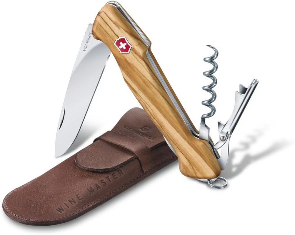 Victorinox 0.9701.64 Wine Master Olive with Pouch 130Mm for the Wine Connoisseur in Olive Wood 5.1 Inches image number 2