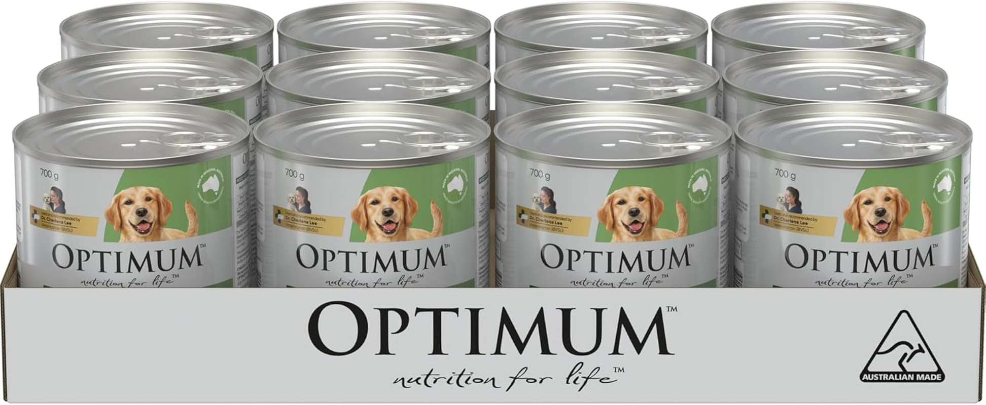 Optimum Adult Wet Dog Food Lamb & Rice 700G Can, 12 Pack image number 2