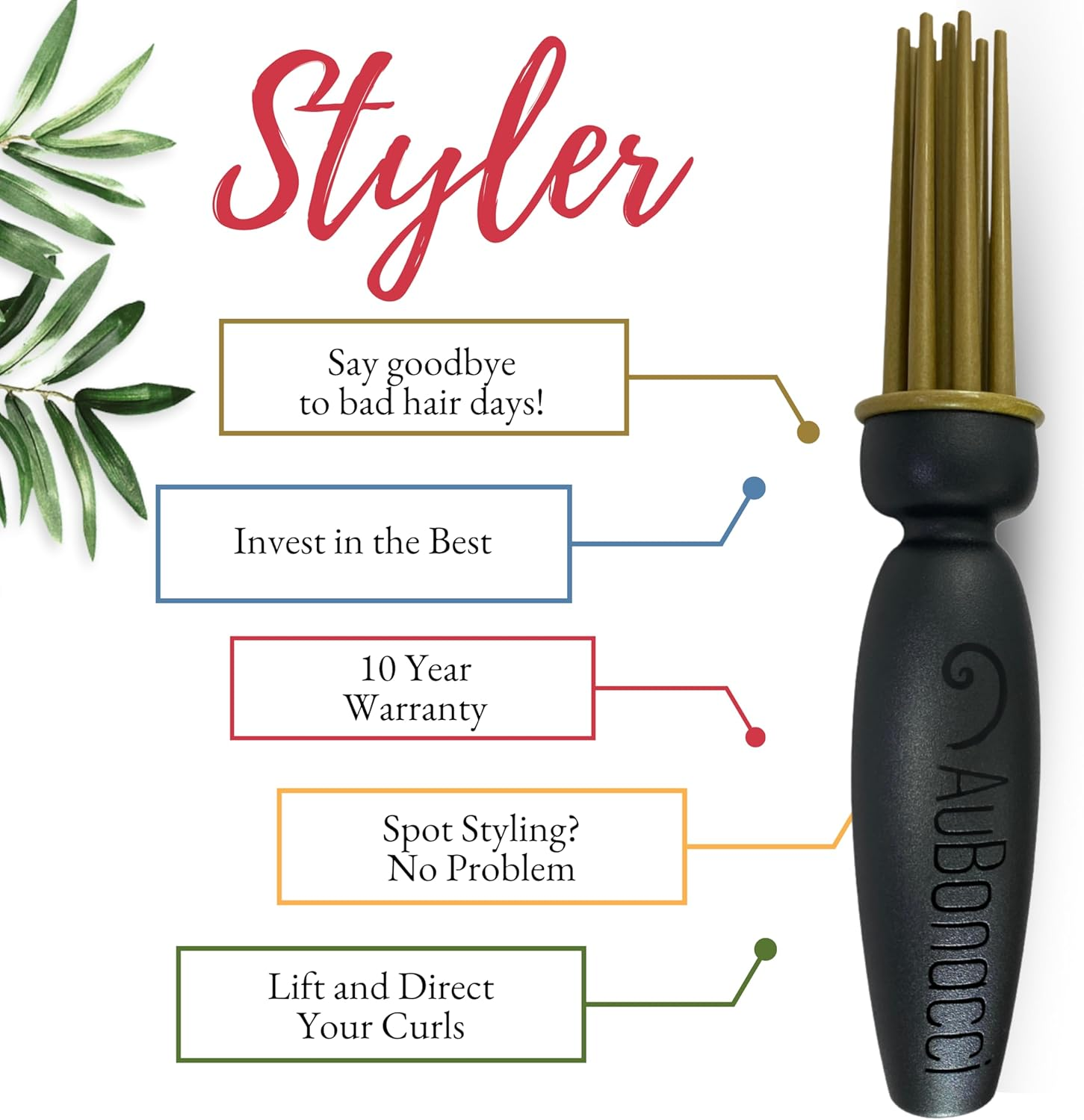 Aubonacci Styler for Curly Hair: Lift, Direct & Add Volume to Curls image number 1