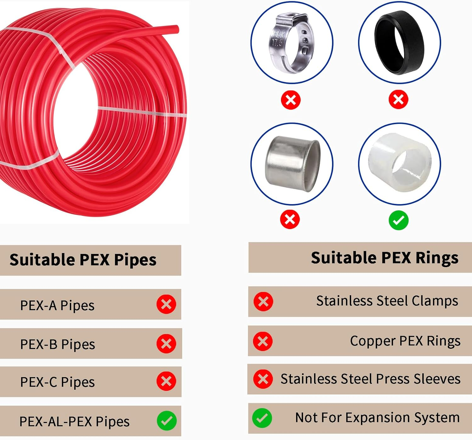 [4 Pieces] Lingmfg 1/2" PEX-A Expansion Ball Valve Shut off Valve LING-BV1-1/2F1960-4 image number 1