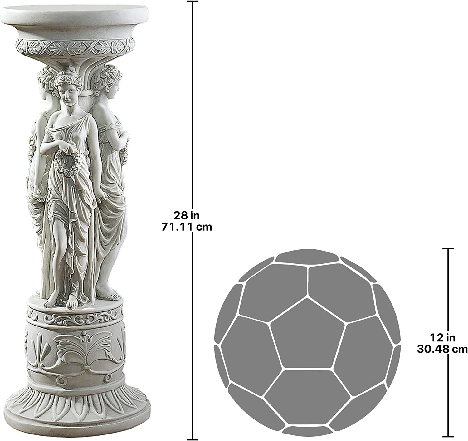 Chatsworth Manor Neoclassical Pedestal Plant Stand image number 1