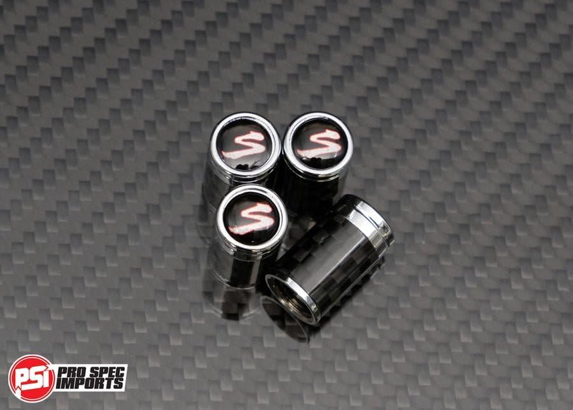 PRO SPEC IMPORTS Carbon Fibre Tire Valve Stem Caps for Toyota Supra GR A91, A90 (Mk5), JZA80 (Mk4), A70 (Mk3), Wheel Tyre, Accessories, Gift Box