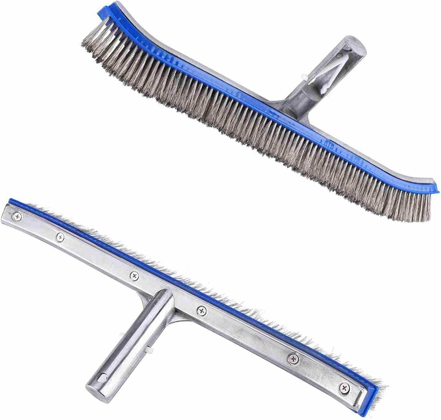 Steel Brush for Swimming Pool Supplies - Effective Brush for Pond Spa Hot Spring image number 4