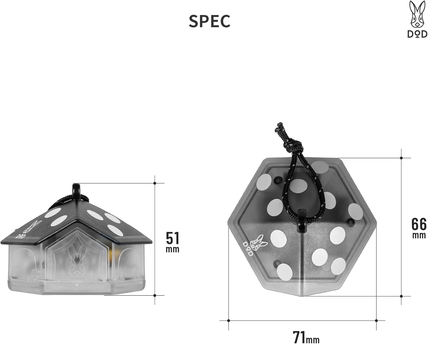 DOD L1-987-CL Mini Mushroom Light, LED Lantern, USB Rechargeable, Small, Lightweight, 200 Lumens, 6-60 Hours image number 4