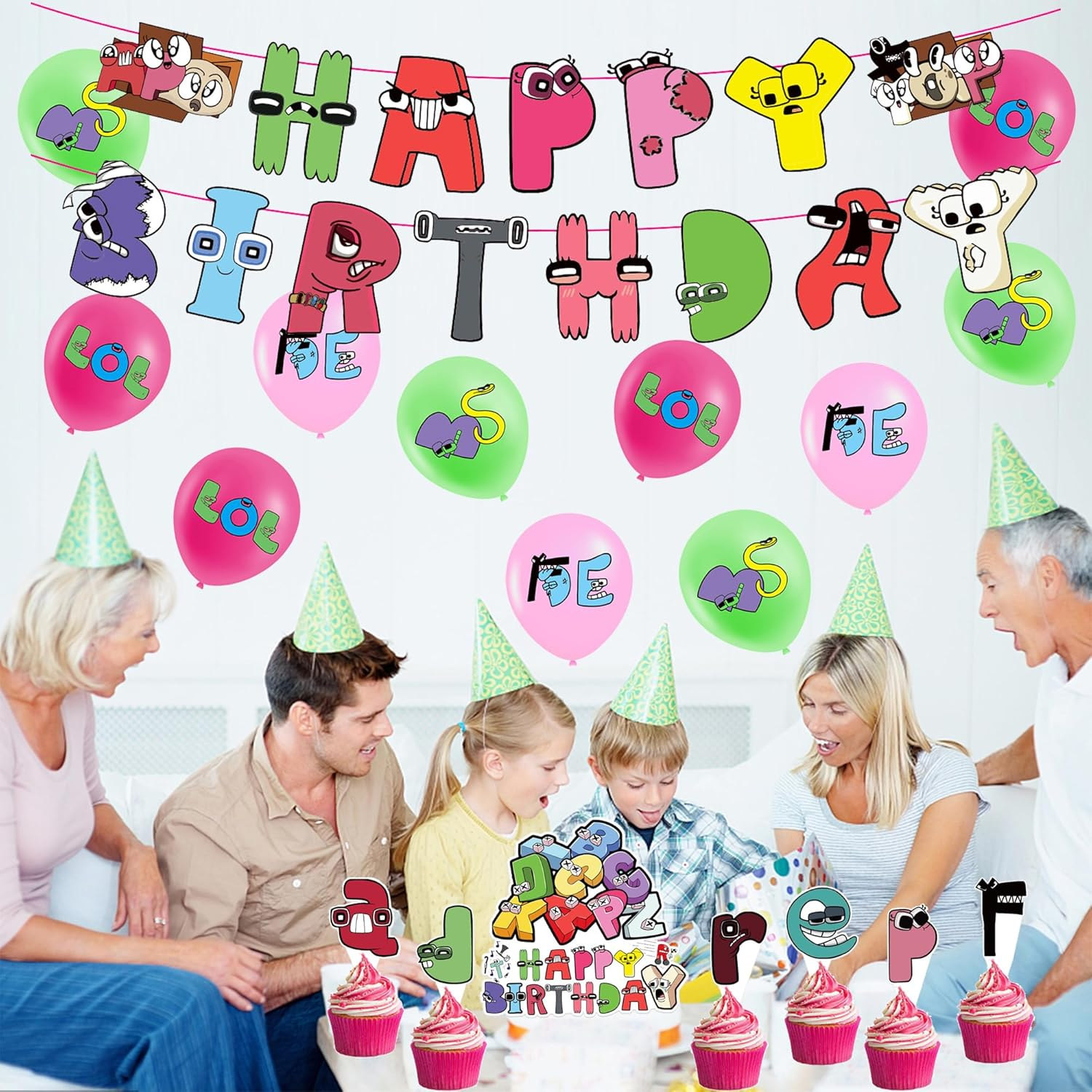 Alphabet Birthday Party Decoration Alphabet Lore Party Decoration Birthday Alphabet Birthday Balloons Alphabet Lore Balloons Birthday Alphabet Cake Topper Alphabet Lore Birthday Garland image number 1