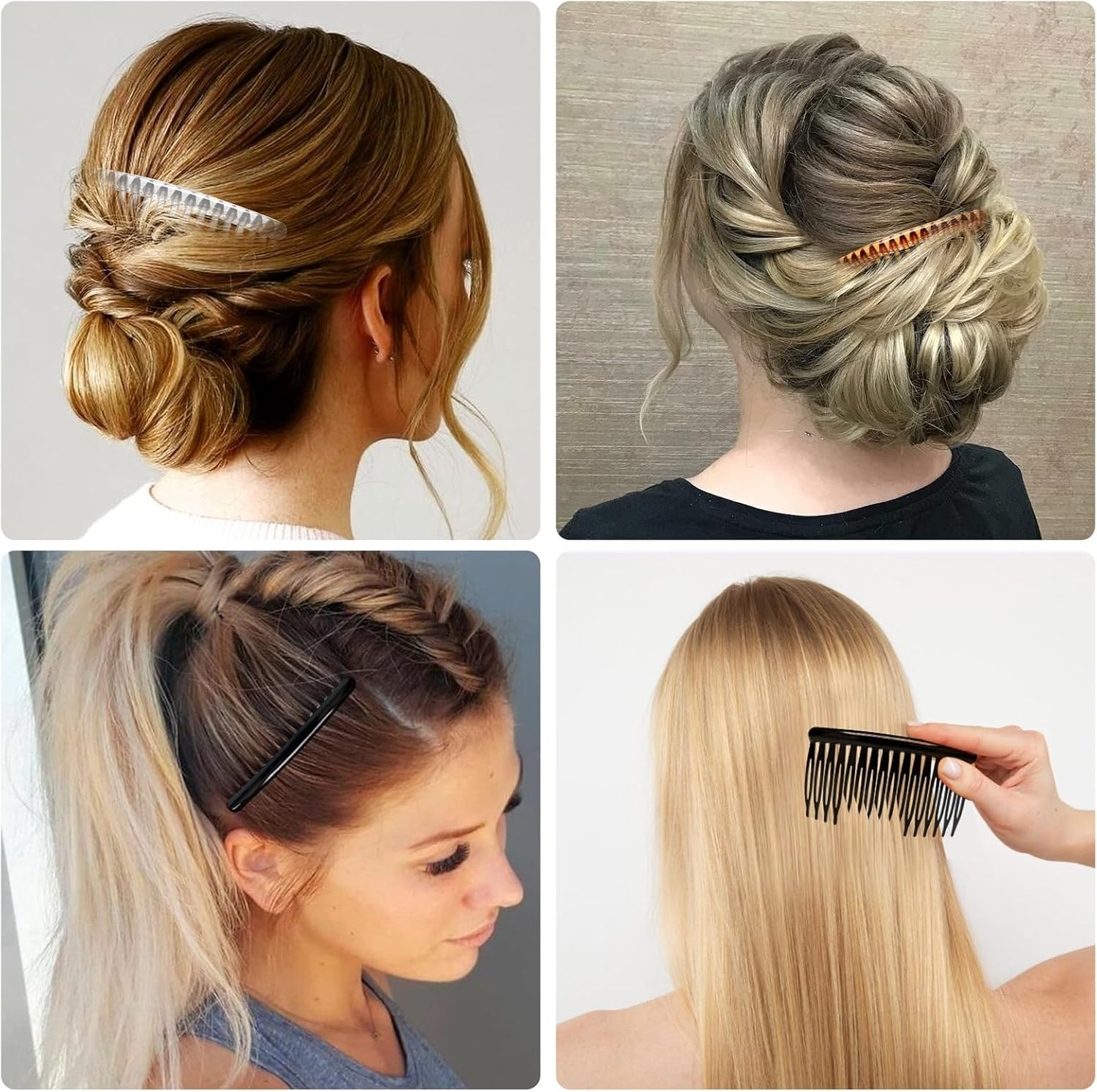 HUTRADE 6-Piece Set French Twist Hair Pin, Premium Hair Comb for Inserting & Stylish Zigzag Headband Style - High-Quality Hair Fork for DIY Hair Styling image number 2