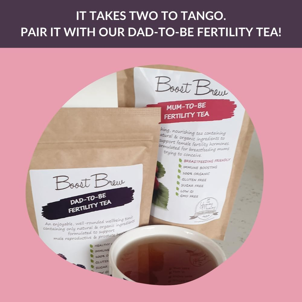 Yummy Mummy Food Company Mum-To-Be Fertility Tea | Hormone Balancing Herbal Tea with Raspberry Leave, Nettle, Shatavari & Chaste Berry &ndash; Natural & Caffeine-Free | 20 Serves image number 1
