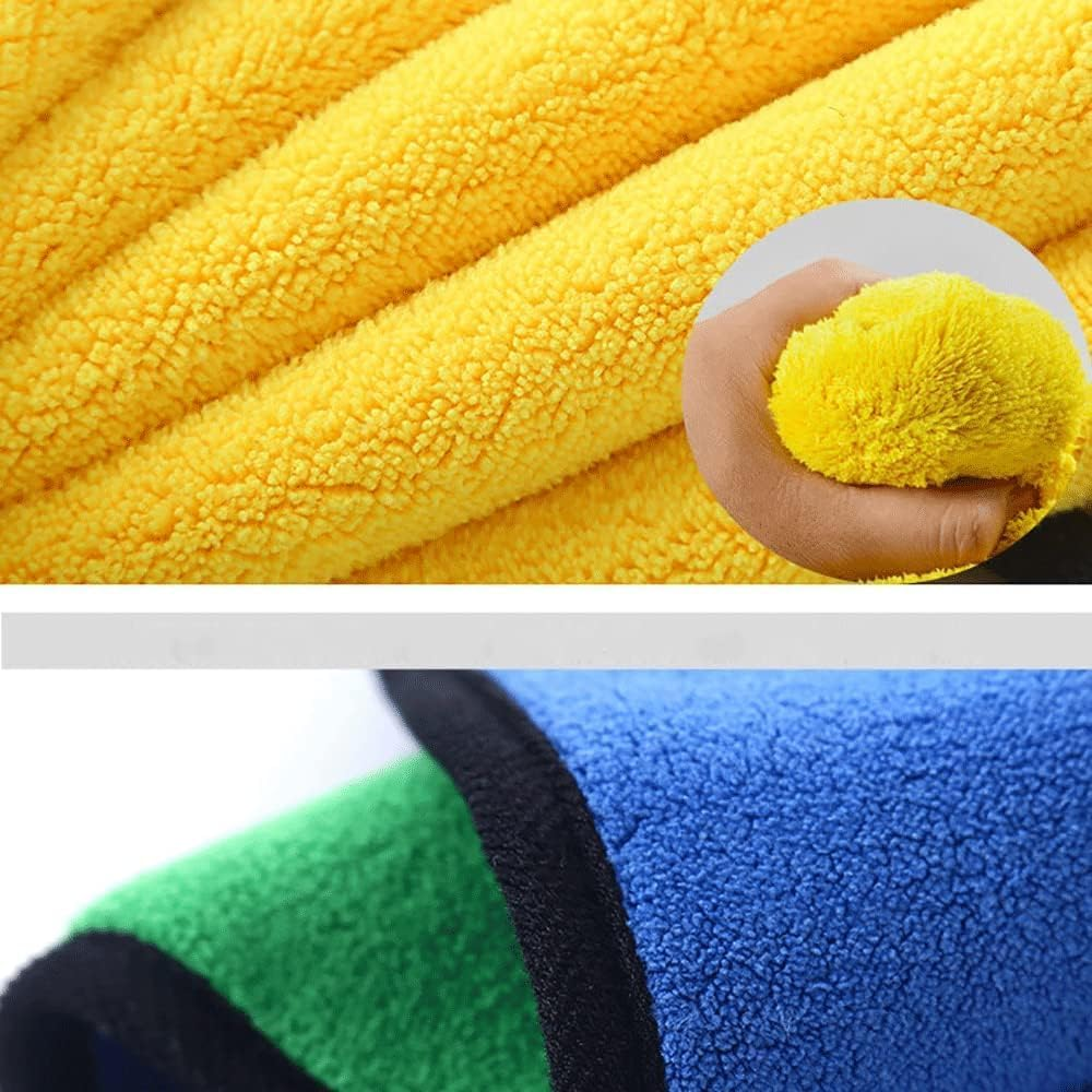 Microfiber Car Wash Mitt Towel,Super Absorbent Cleaning Wiping Dryer,Car Washing Tool Set image number 3