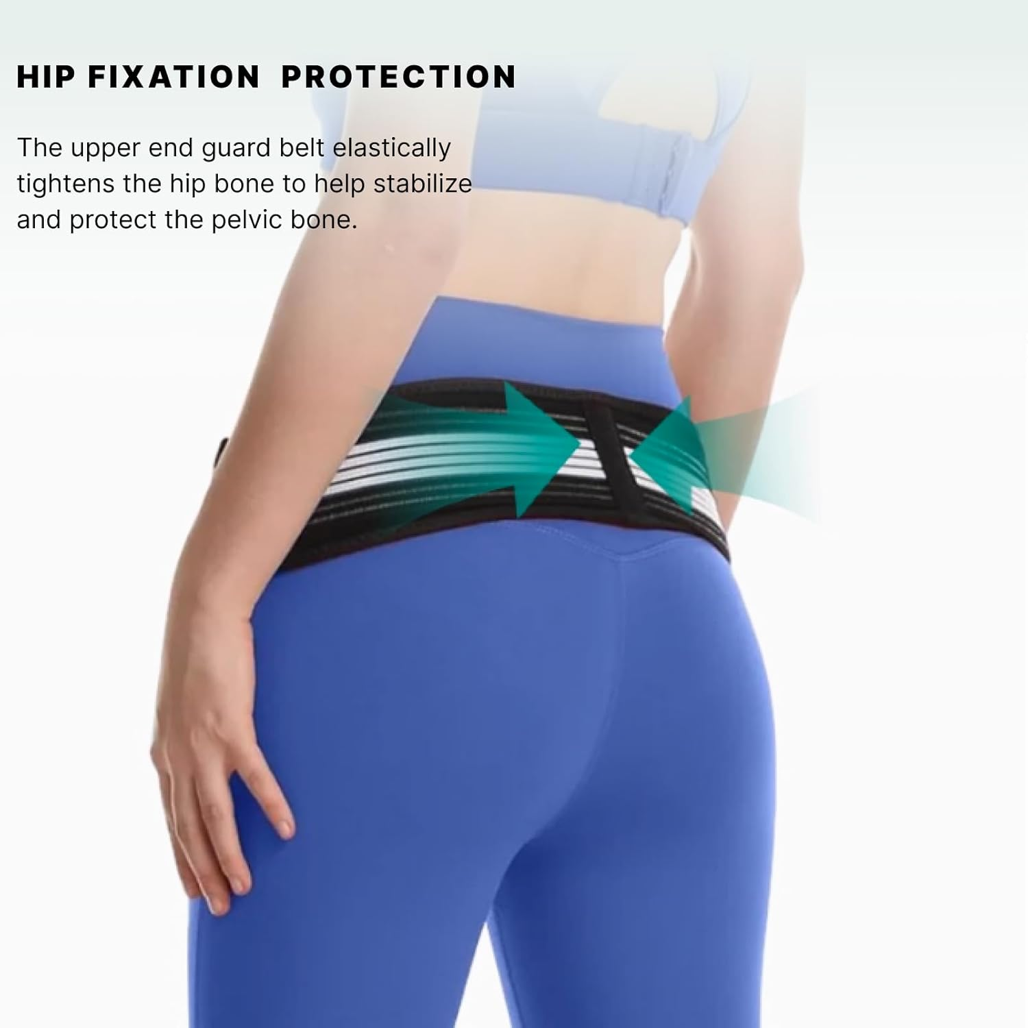 Sacroiliac Hip Belt for Men and Women, Alleviates Sciatic and Back Brace for Lower Back Pain, Provides Joint Pelvic Support, Adjustable Compression Back Brace, Ideal for Everyday Use and Sports image number 5