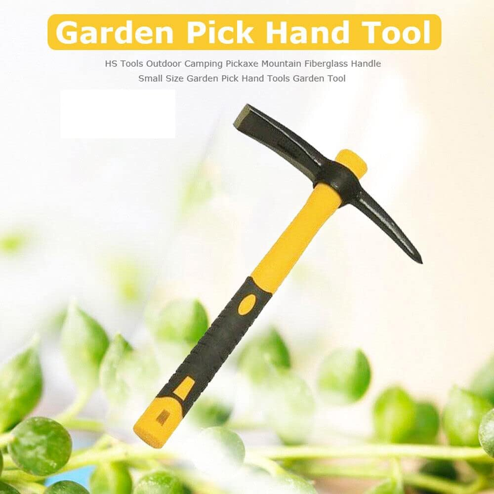 JR Joyreap Mattock Outdoor Camping Mountain Fibreglass Handle Mini Pickaxe Garden Farm Tool image number 2