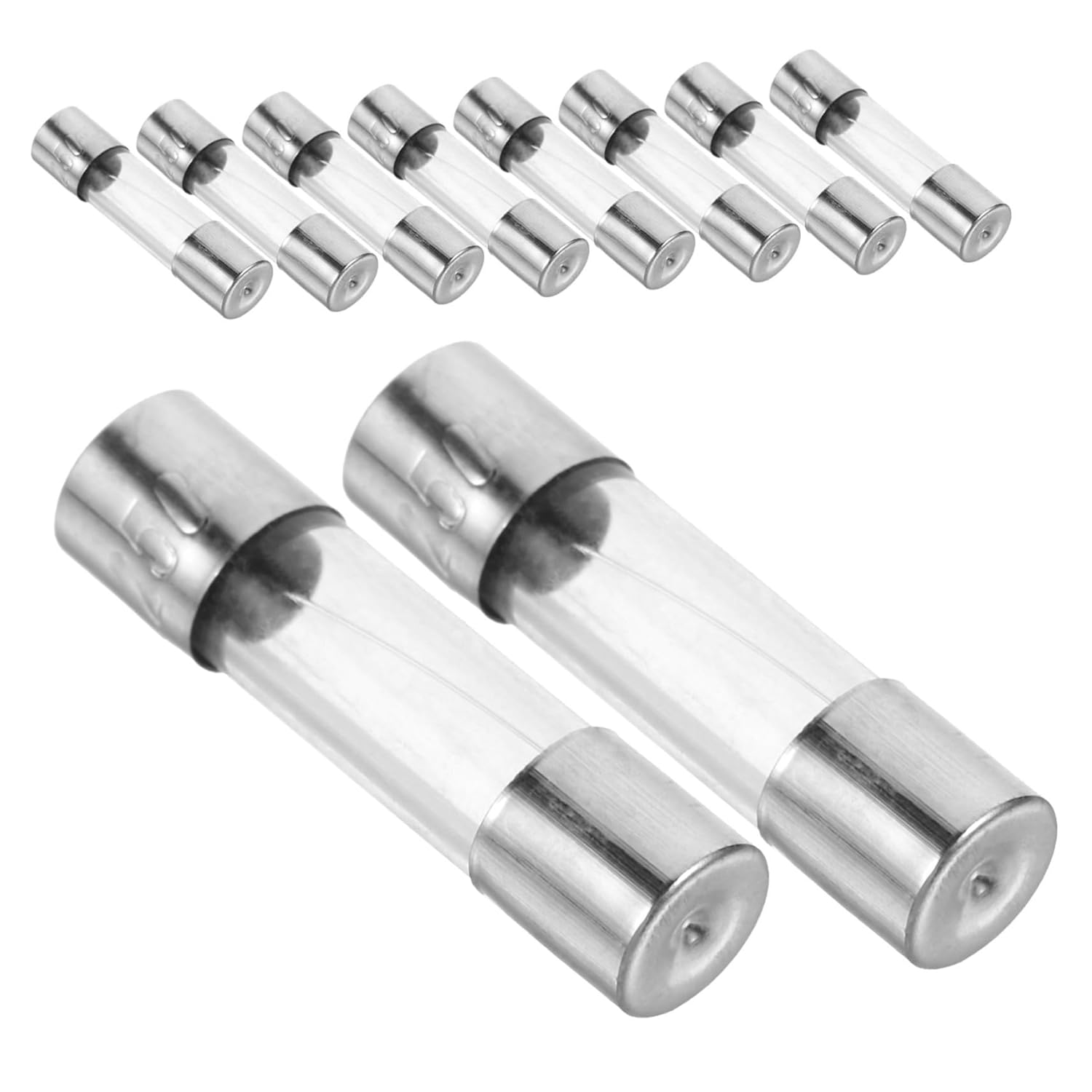 FELTECHELECTR 5X20Mm Glass Tube 250V 5A Pack Essential for Outdoor Christmas Lights image number 1