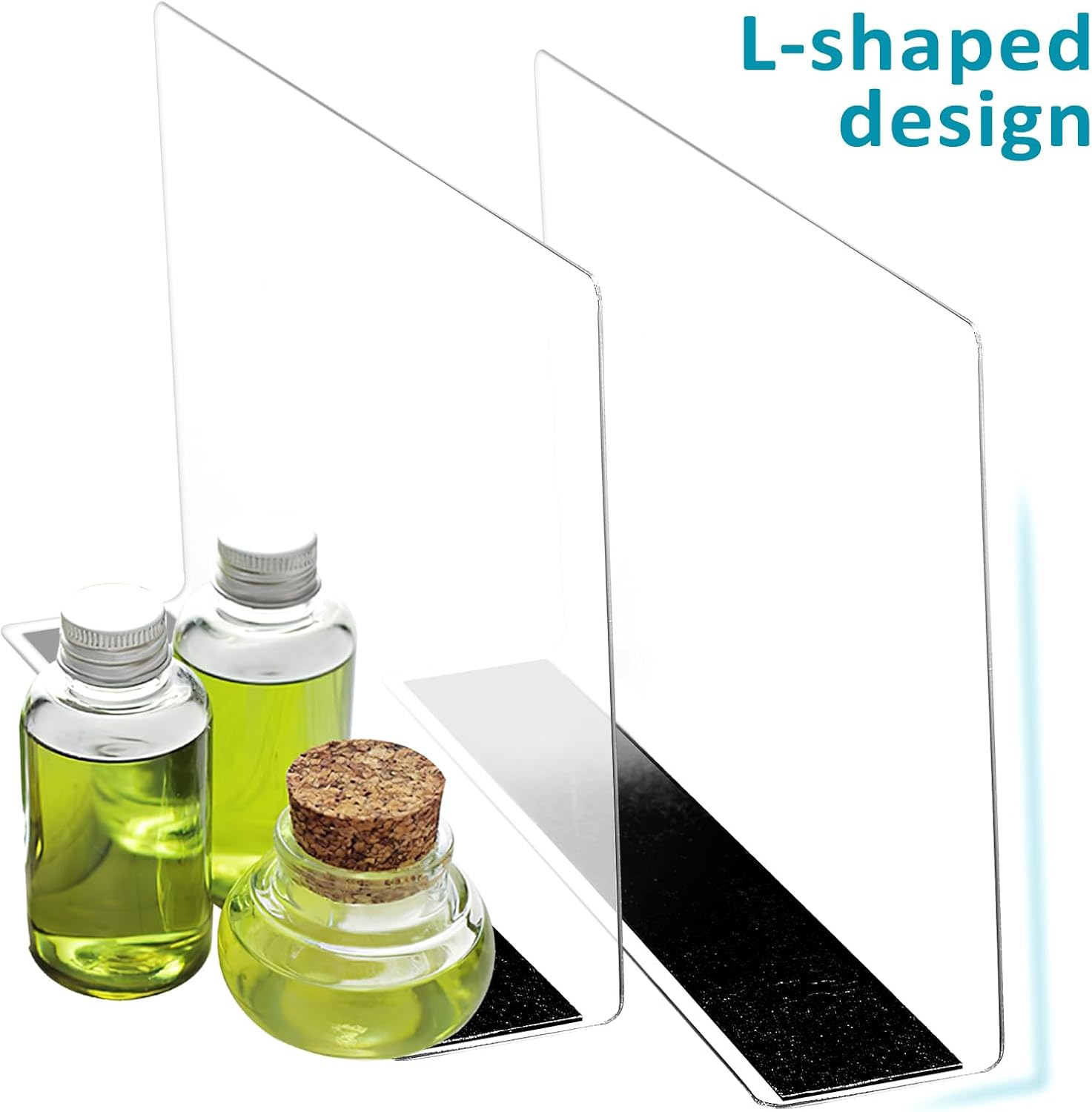 TOVINANNA Acrylic Shelf Dividers for Closet Organization: 6 Pack Tall Clear Shelves Separators for Clothing Adjustable Multi-Function Divider image number 3