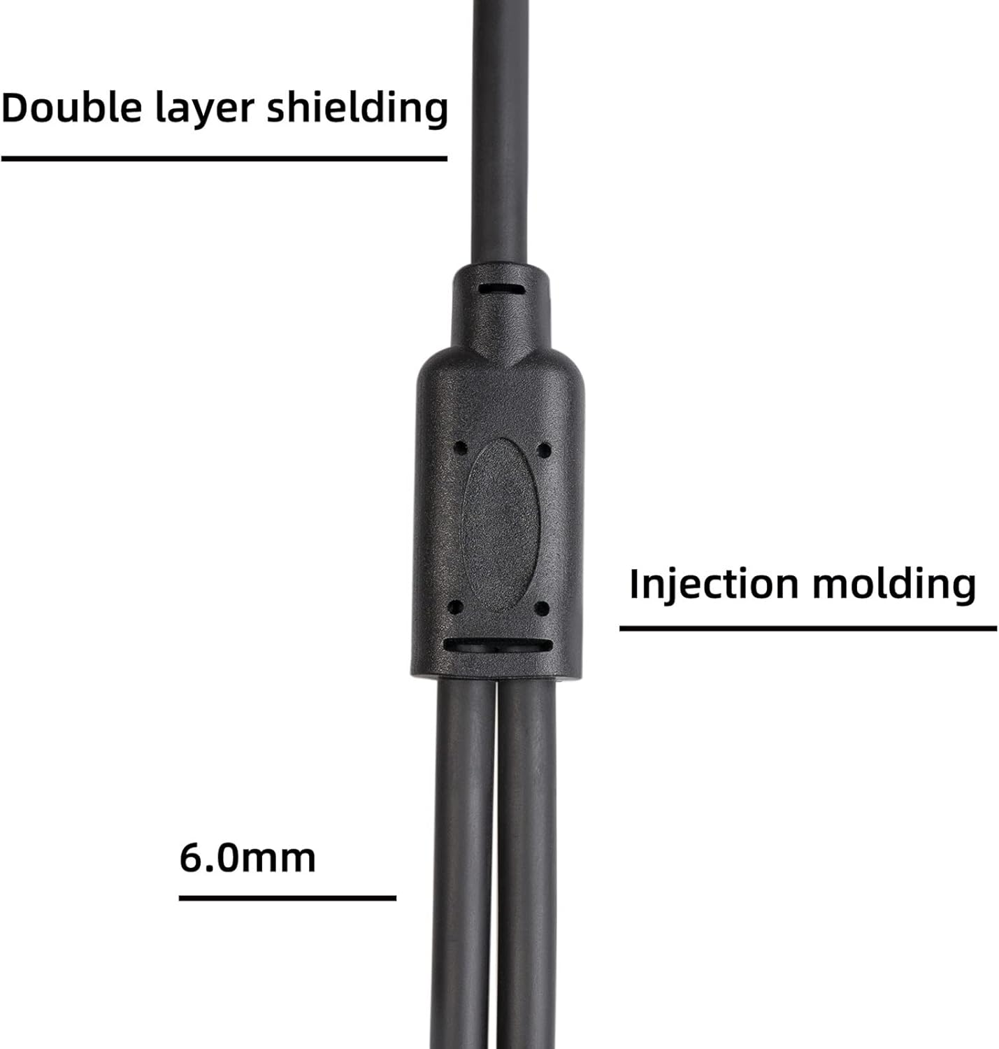 XLR Splitter Cable 3.3Ft, XLR Cable Female to Dual Male, 1 Female to 2 Male XLR Y Splitter Micrphone Cable image number 6