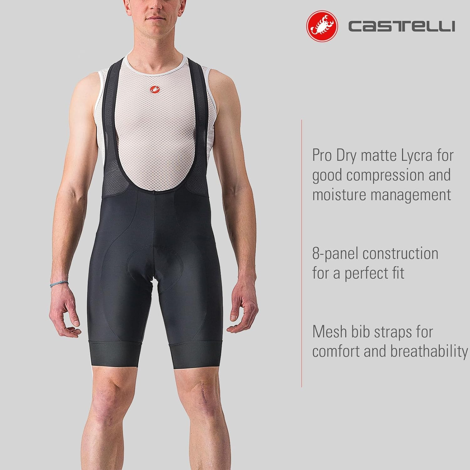 CASTELLI Entrata 2 Men'S Bibshort Shorts image number 2