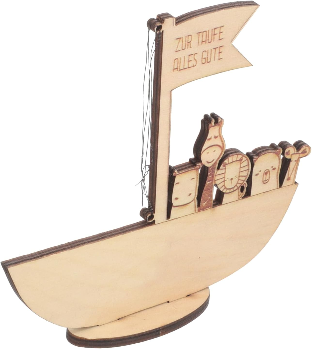Wooden Ark Money Clip for Boy Baptism Baptism for Girl Christening Decorations image number 5