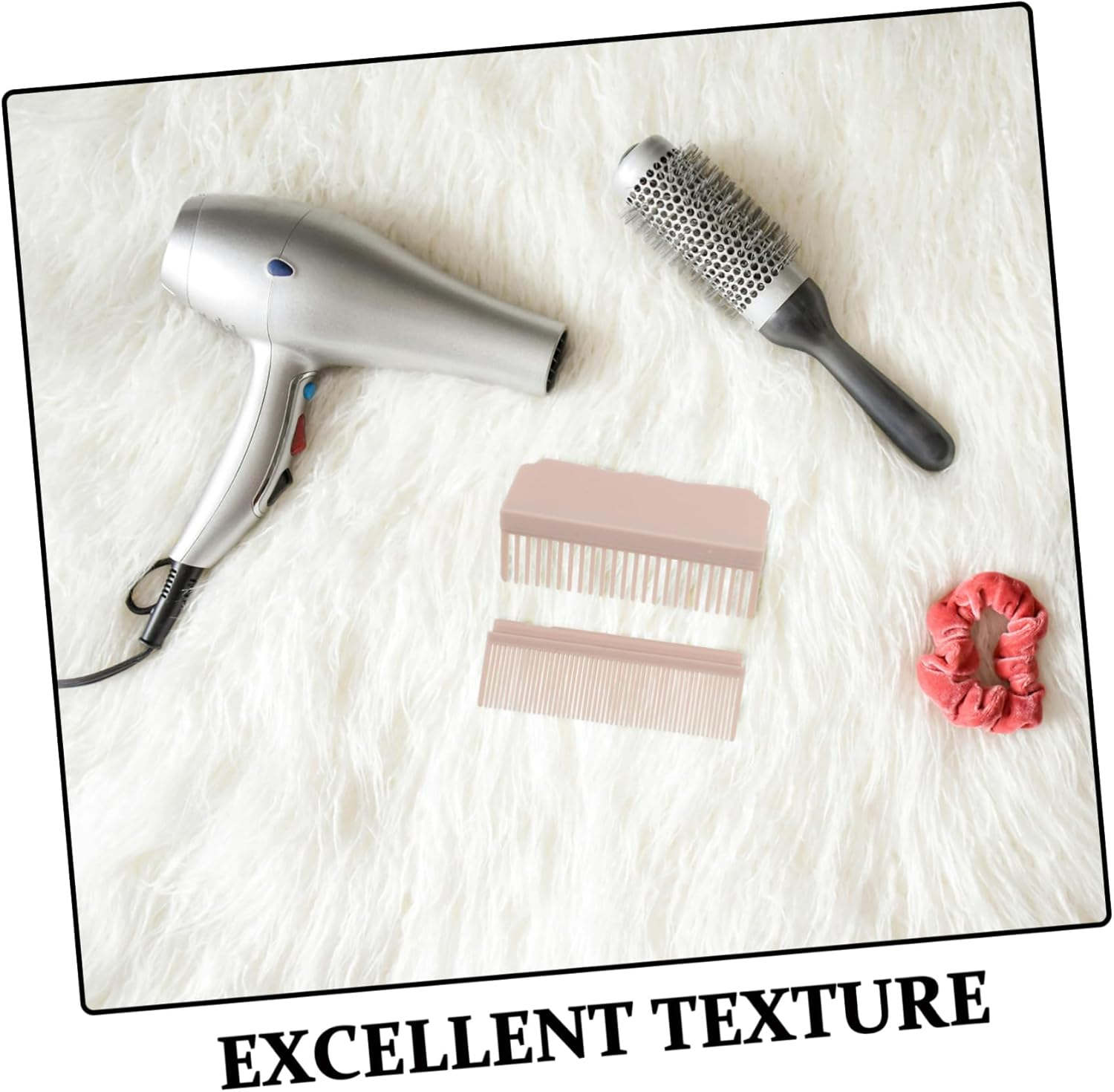 LOORGVEL 2Pcs Hairdressing Plywood Comb Hair Straightener Hair Straightening Accessory Clip-On Comb for Straightener Home Salon Tool Carbon Fiber Carbon Fiber Nylon