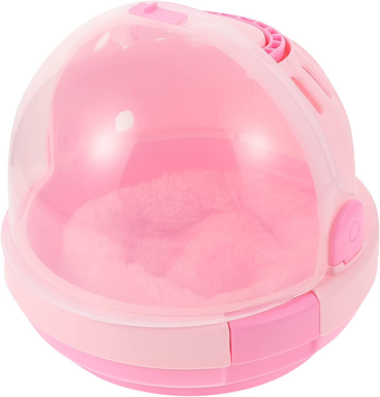 CIYODO Portable Parrot Cage Hand-Held Warm Nest with Pad Bird Travel Carrier Cage for Budgerigar Outdoor Pet Sleeping Bed Pink image number 6